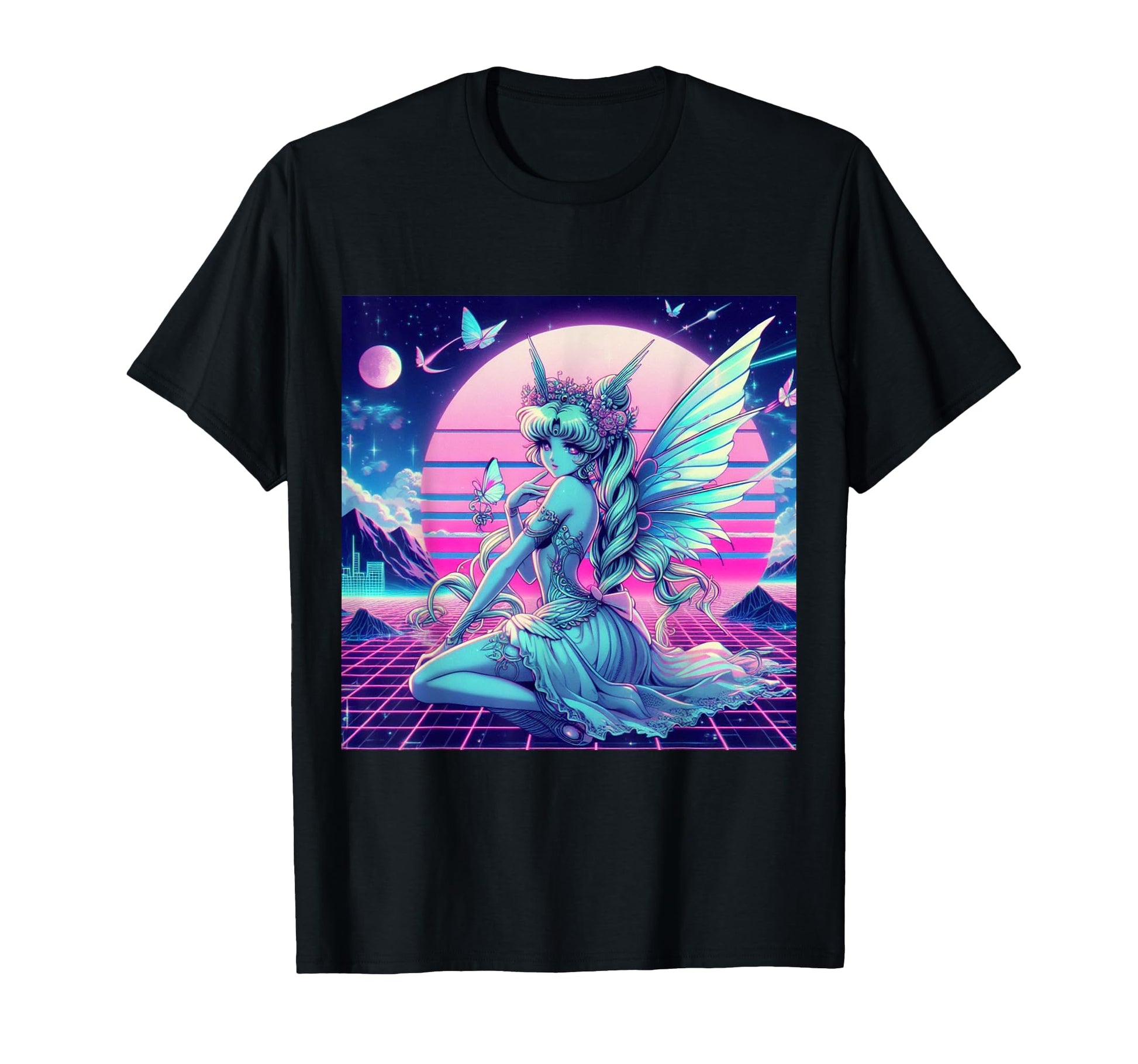 Synthwave Retrowave Vaporwave T-Shirt - Fun Novelty Design for Adults - T-Shirt, Sweatshirt, Hoodie