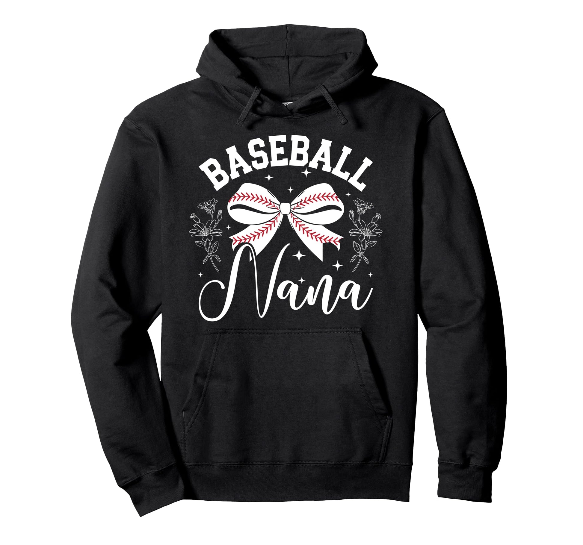 Baseball Nana Baseball Player Nana Hoodie - Minimalist Print for Adults - T-Shirt, Sweatshirt, Hoodie