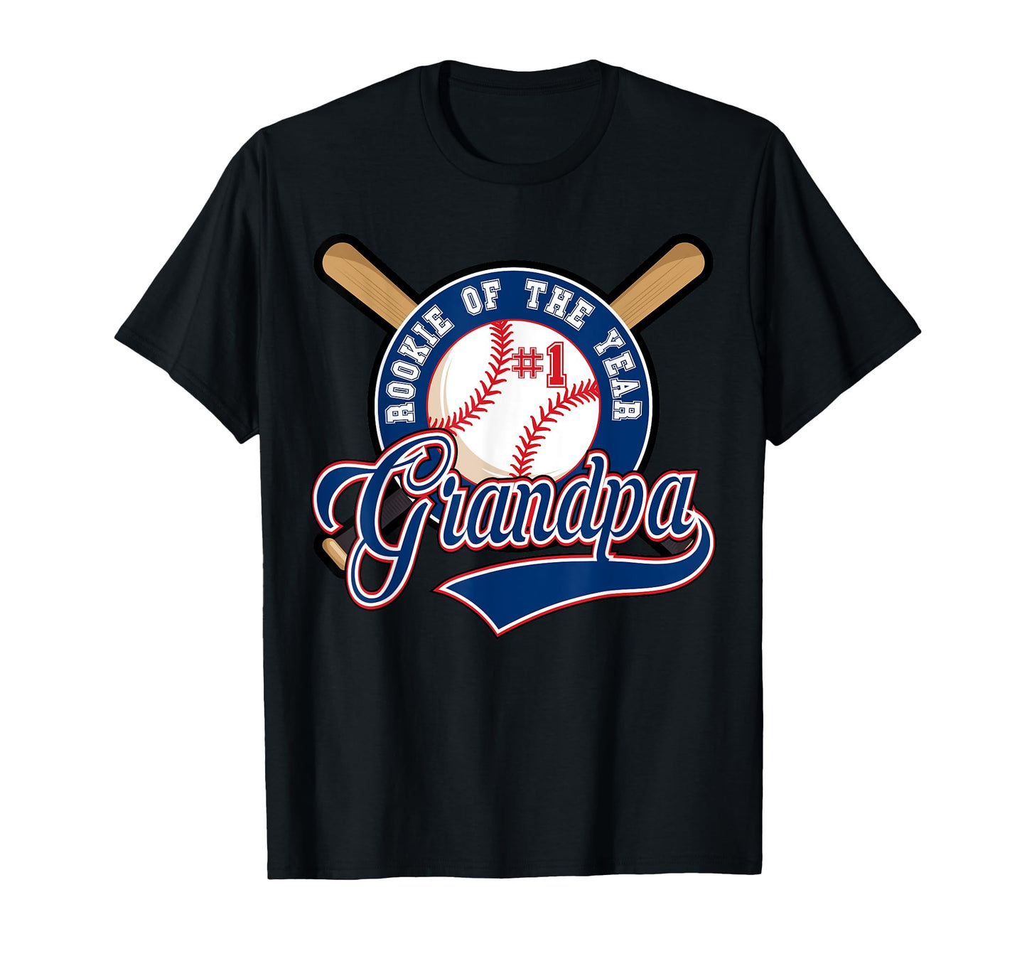 Grandpa Rookie Year 1St Birthday T-Shirt - Custom Art Print Unisex - T-Shirt, Sweatshirt, Hoodie