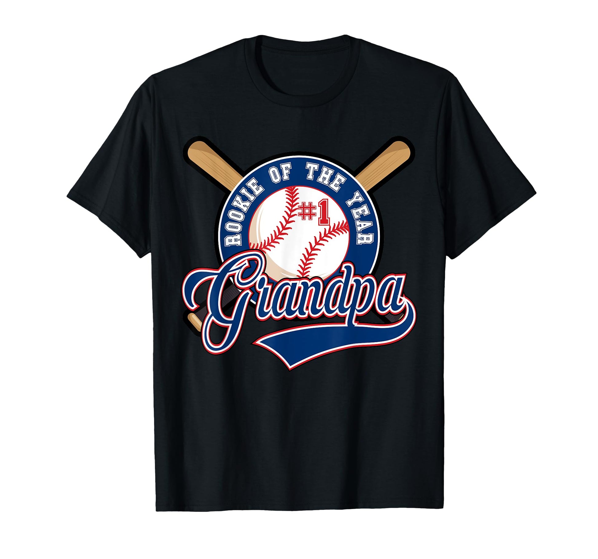 Grandpa Rookie Year 1St Birthday T-Shirt - Custom Art Print Unisex - T-Shirt, Sweatshirt, Hoodie