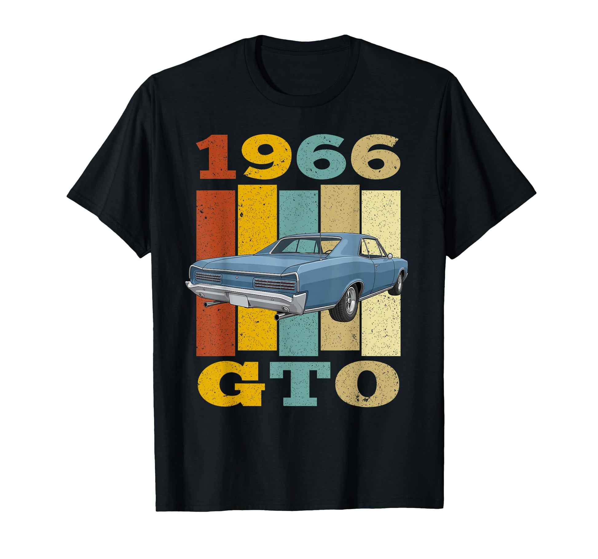 66 1966 Gto Silhouette Muscle Car T-Shirt - Novelty Apparel Unisex - T-Shirt, Sweatshirt, Hoodie