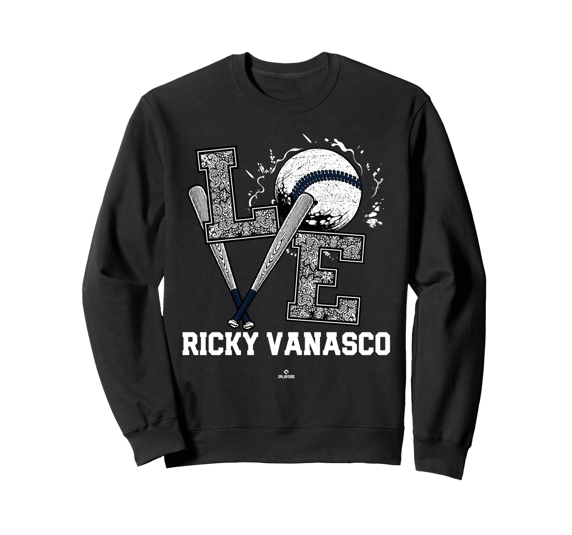 Distressed Baseball Love Ricky Sweatshirt - Trendy Graphic for Adults - T-Shirt, Sweatshirt, Hoodie