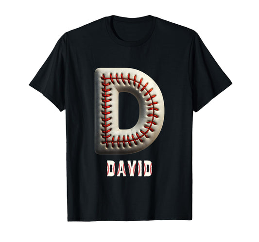 Baseball Home Run Fiete Initial T-Shirt - Custom Art Print Men Women - T-Shirt, Sweatshirt, Hoodie