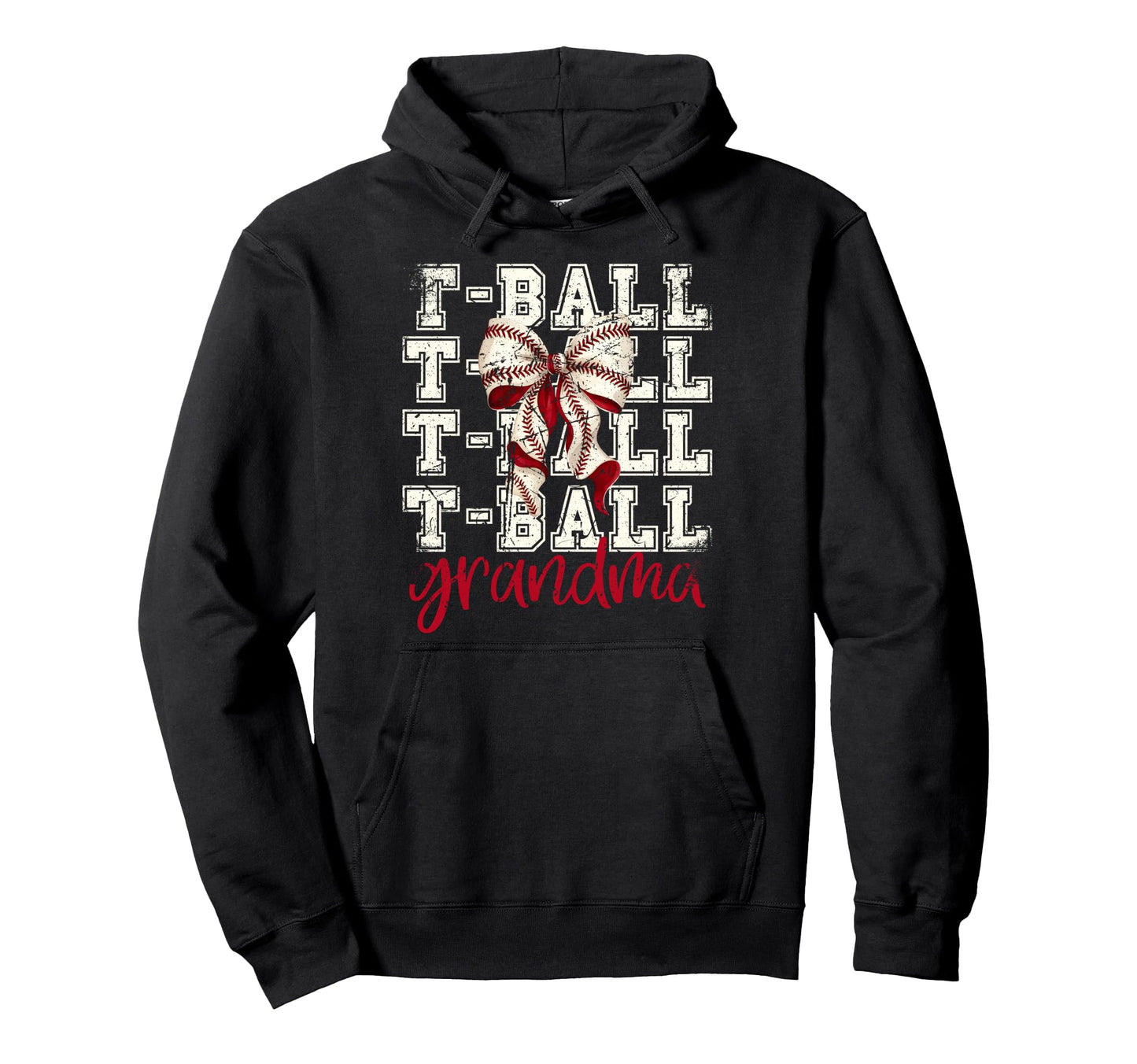 Tball Grandma Teeball T Ball Coquette Hoodie - Unique Graphic for Adults - T-Shirt, Sweatshirt, Hoodie