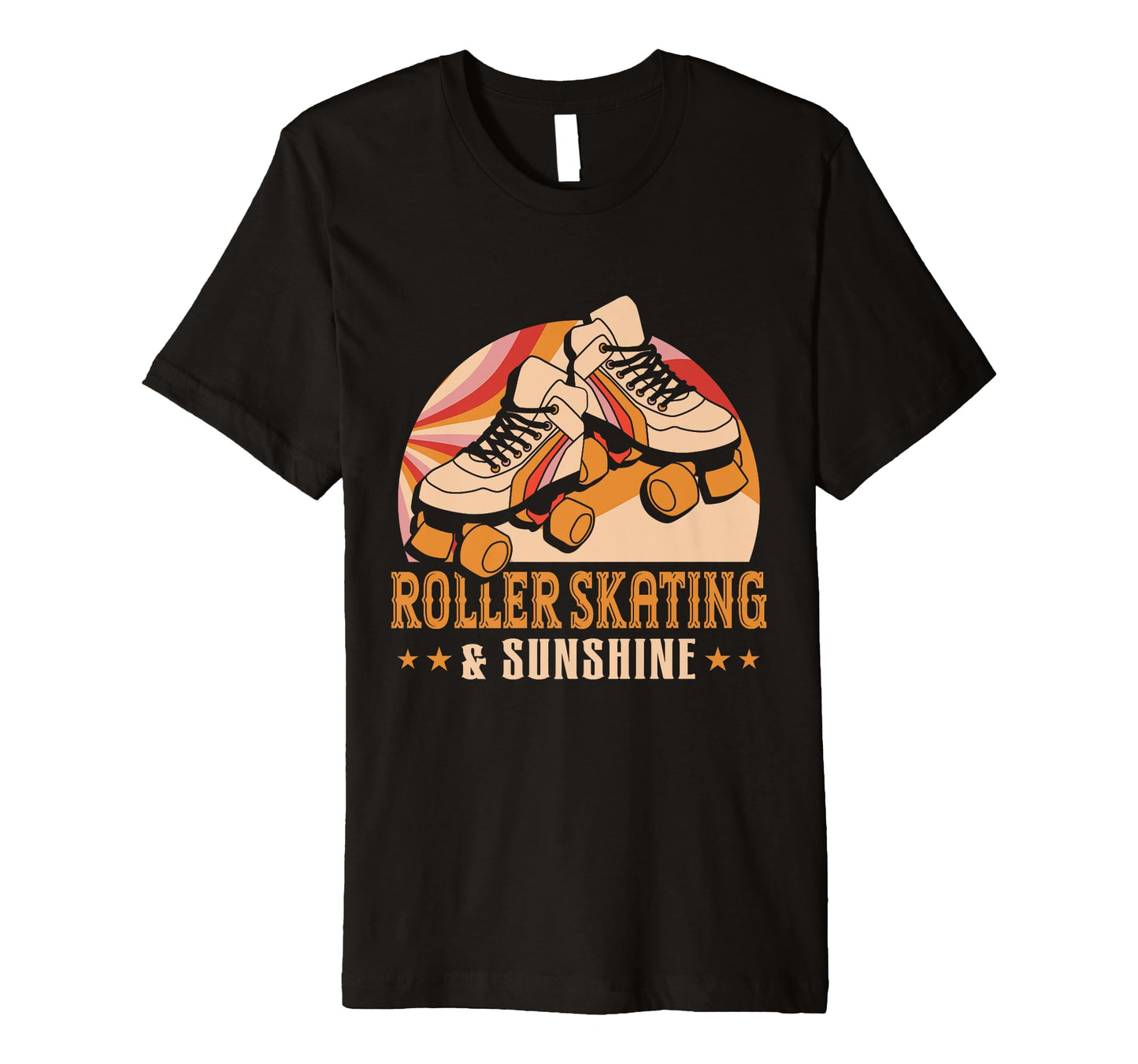 Skater Roller Skating Sunshine T-Shirt - Minimalist Print for Adults - T-Shirt, Sweatshirt, Hoodie