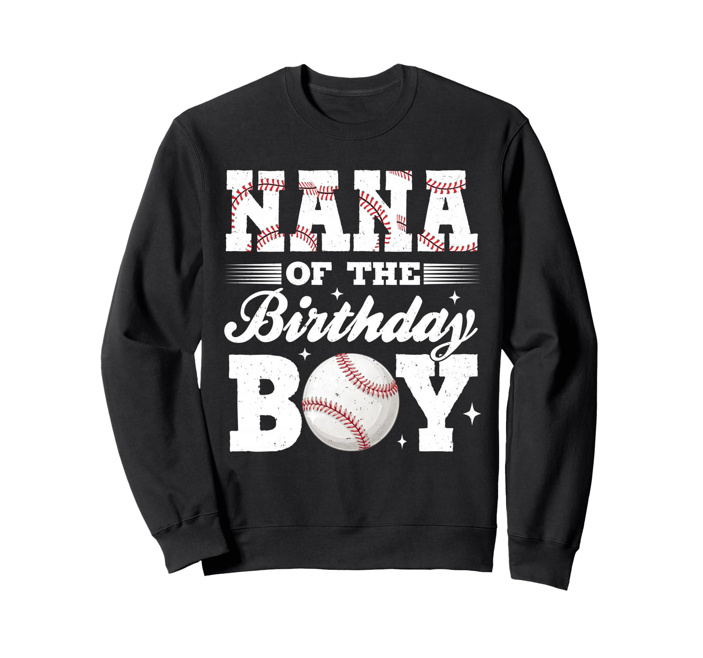 Nana Birthday Baseball Matching Family Sweatshirt - Minimalist Print Unisex - T-Shirt, Sweatshirt, Hoodie