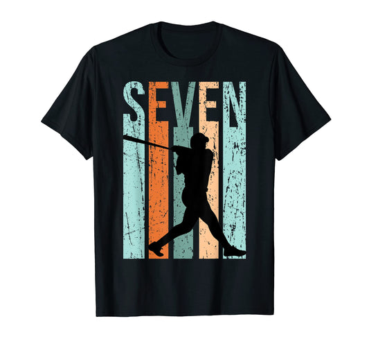 Baseball 7Th Birthday 7 Today T-Shirt - Graphic Print for Adults - T-Shirt, Sweatshirt, Hoodie