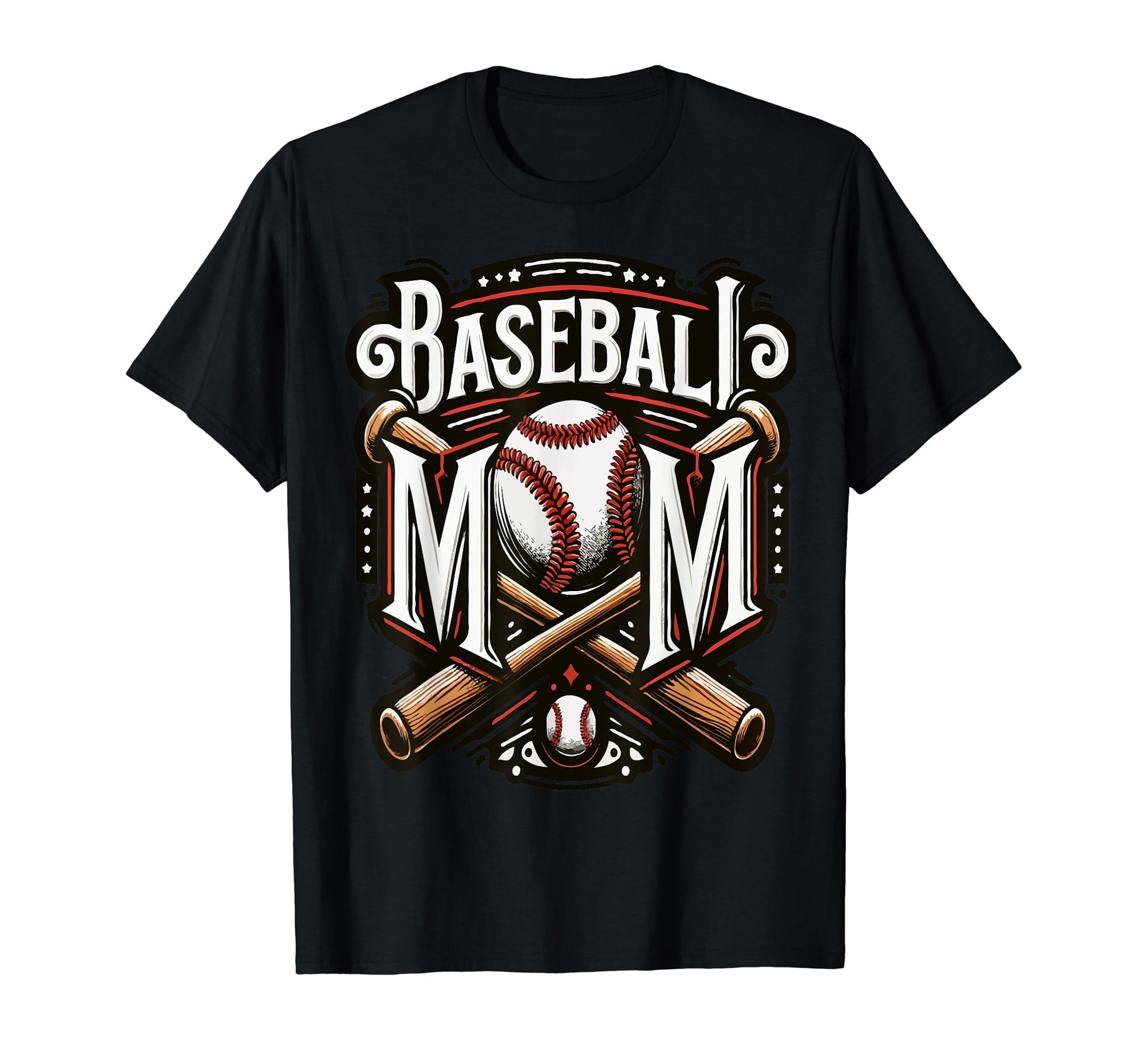 Home Run Baseball Mom T-Shirt - Custom Art Print Unisex - T-Shirt, Sweatshirt, Hoodie