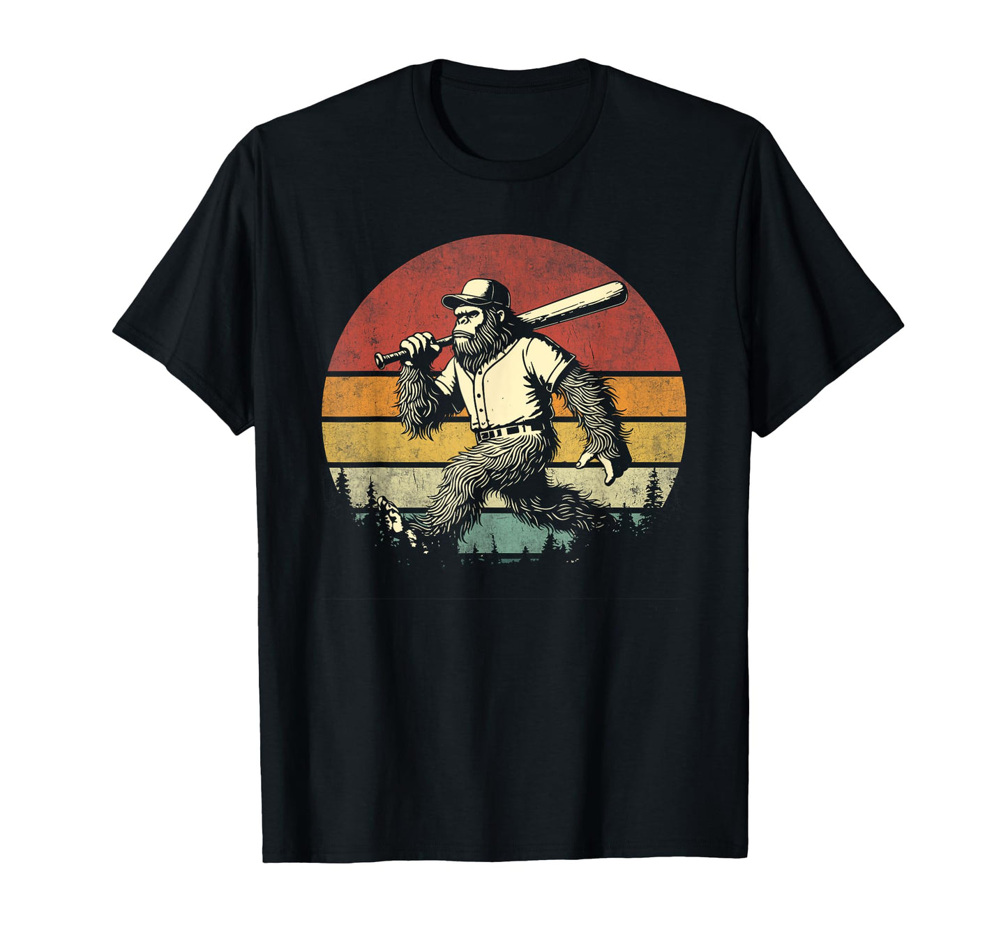 Funny Sasquatch Baseball Bigfoot T-Shirt - Streetwear Style for Adults - T-Shirt, Sweatshirt, Hoodie