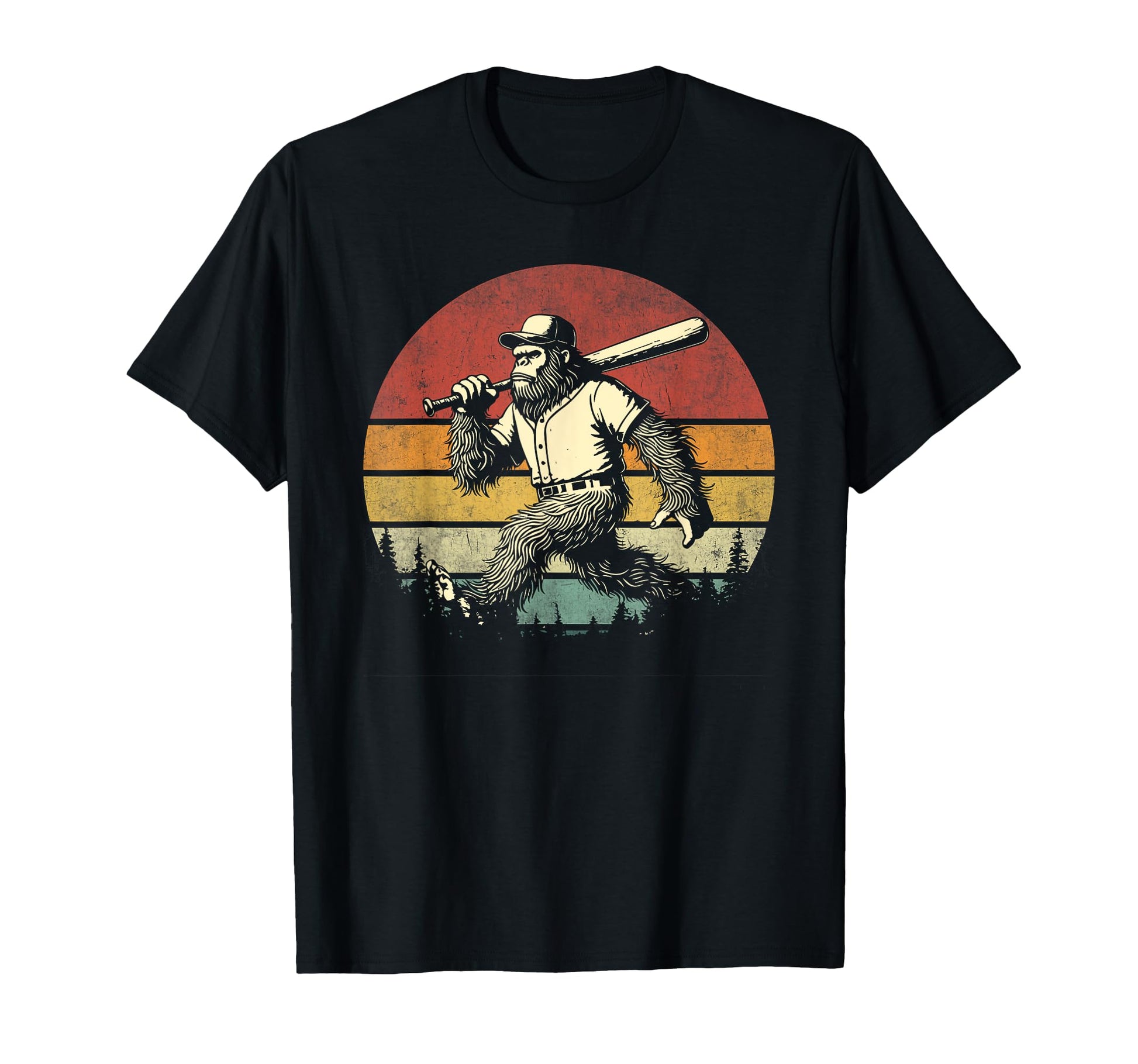 Funny Sasquatch Baseball Bigfoot T-Shirt - Streetwear Style for Adults - T-Shirt, Sweatshirt, Hoodie