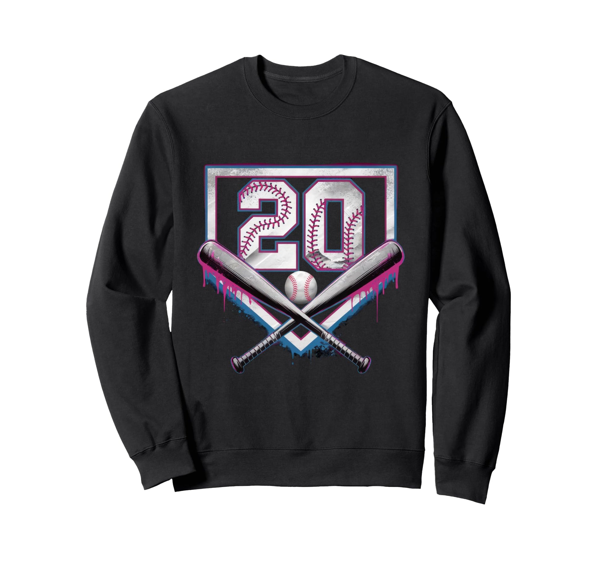 Baseball Home Ice Cream 20Th Birthday Sweatshirt - Streetwear Style Unisex - T-Shirt, Sweatshirt, Hoodie