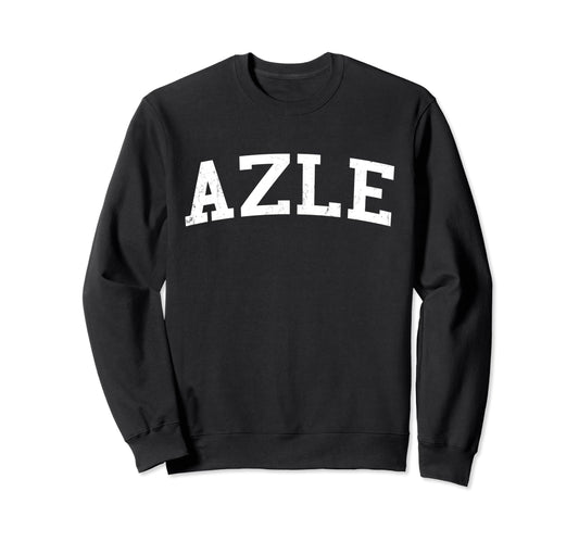 Azle Tx Distressed White Varsity Sweatshirt - Streetwear Style Men Women - T-Shirt, Sweatshirt, Hoodie