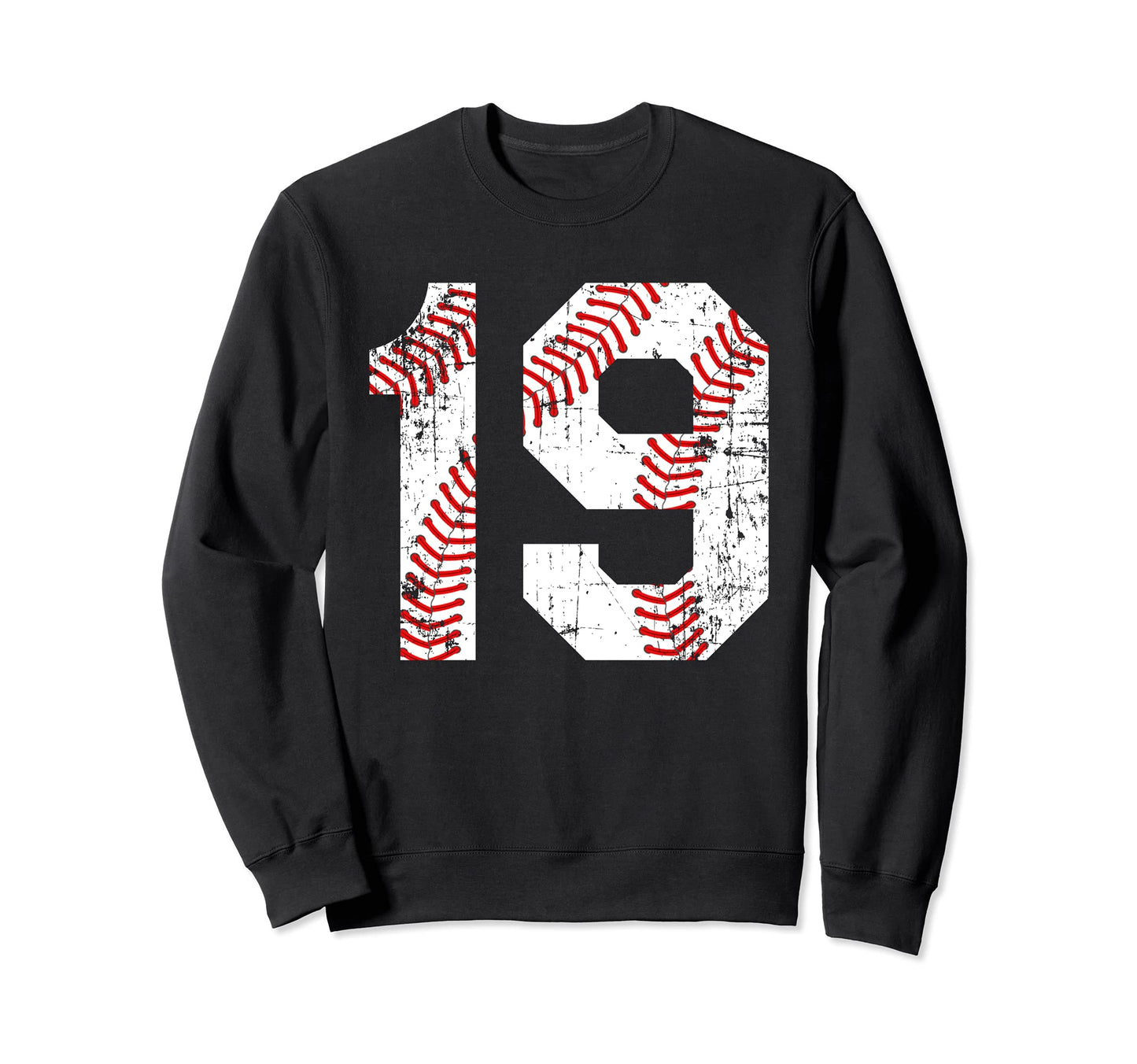 Baseball 19 Jersey Number Sweatshirt - Casual Everyday Wear Men Women - T-Shirt, Sweatshirt, Hoodie