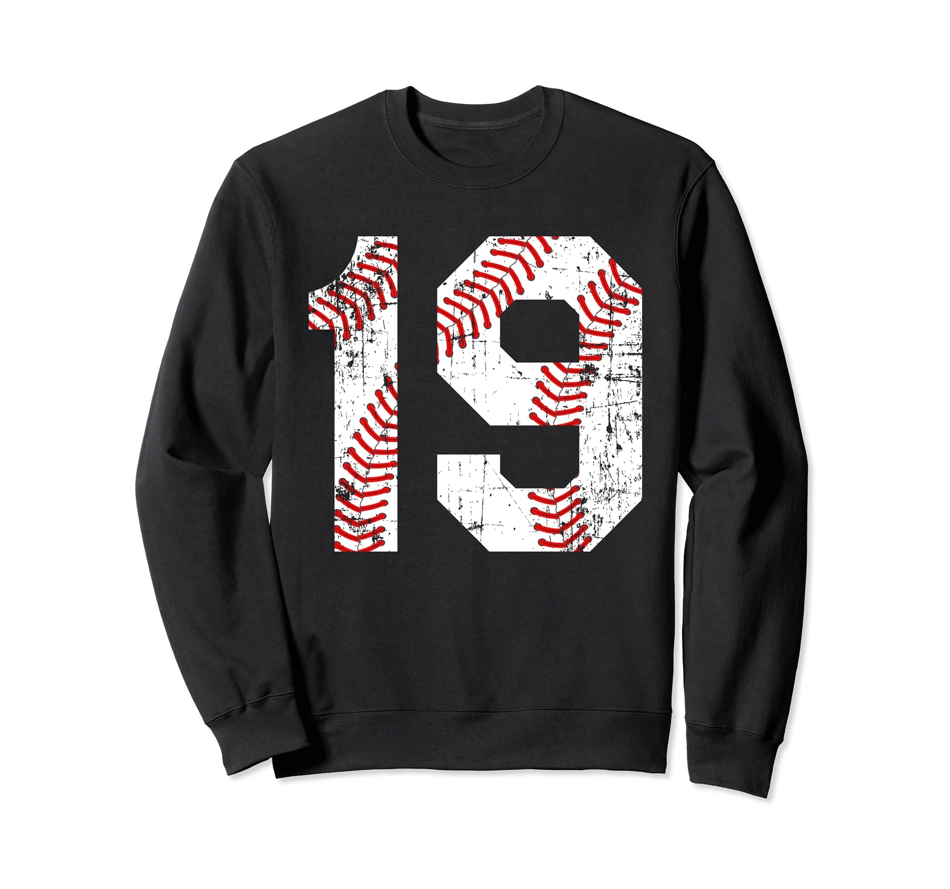 Baseball 19 Jersey Number Sweatshirt - Casual Everyday Wear Men Women - T-Shirt, Sweatshirt, Hoodie