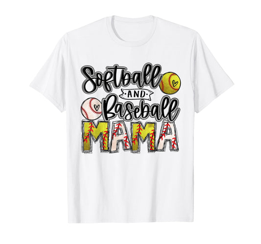 Ball Mom Softball Mama Baseball Mama T-Shirt - Streetwear Style Men Women - T-Shirt, Sweatshirt, Hoodie