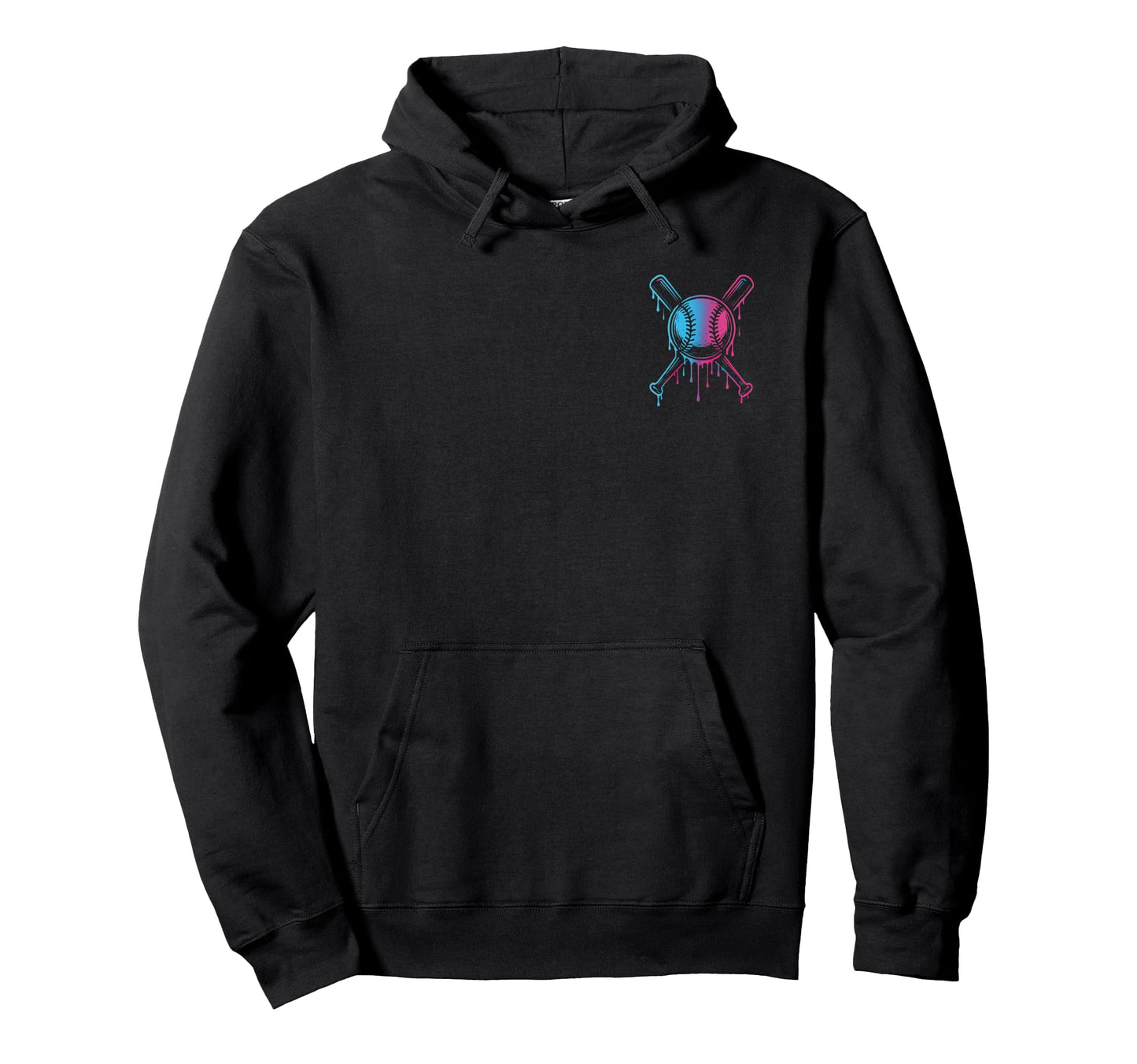Baseball Home Run Ice Cream Drip Baseball Hoodie - Custom Art Print Unisex - T-Shirt, Sweatshirt, Hoodie