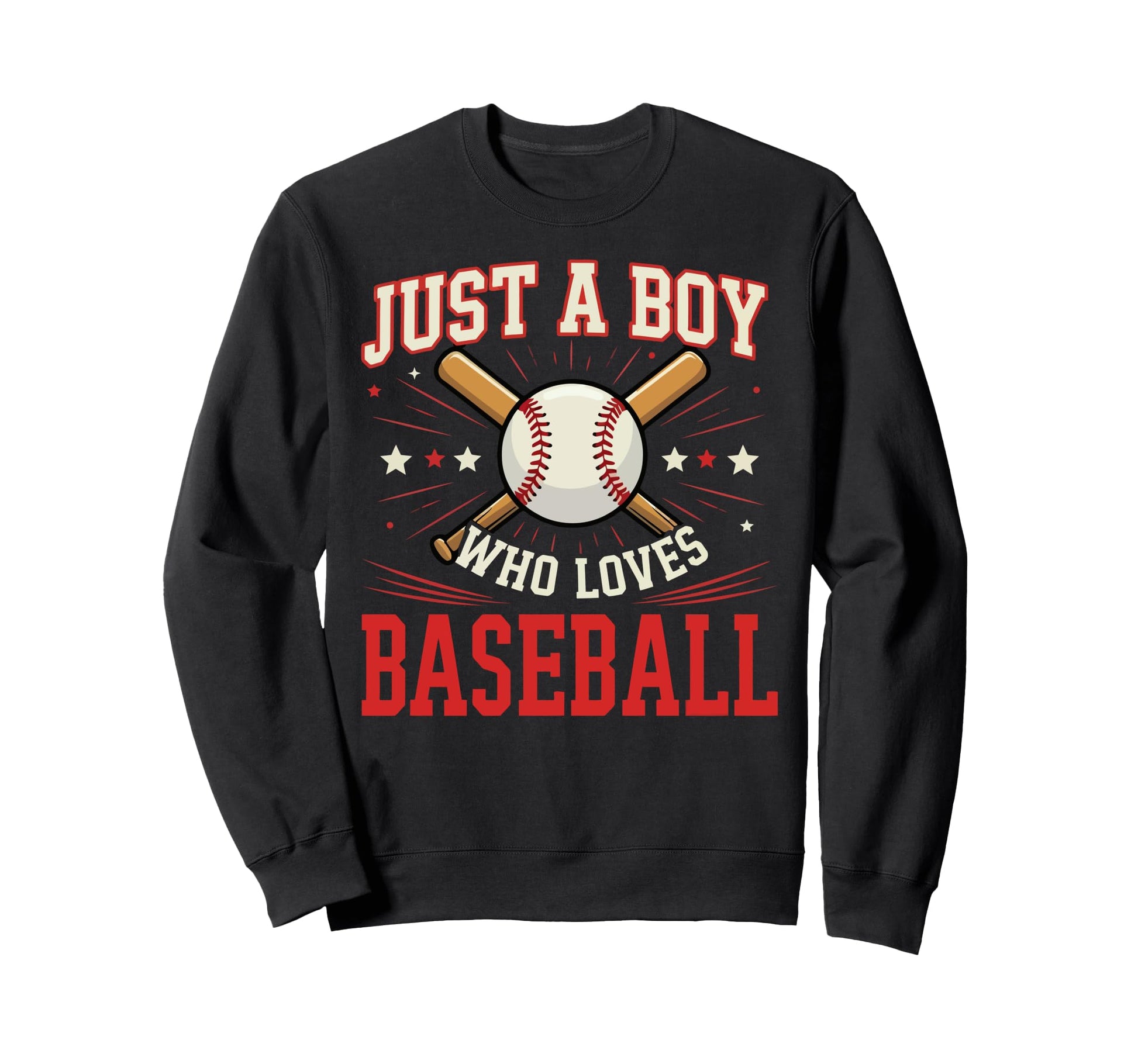 Just Who Loves Baseball Son Team Player Sweatshirt - Graphic Print Unisex - T-Shirt, Sweatshirt, Hoodie