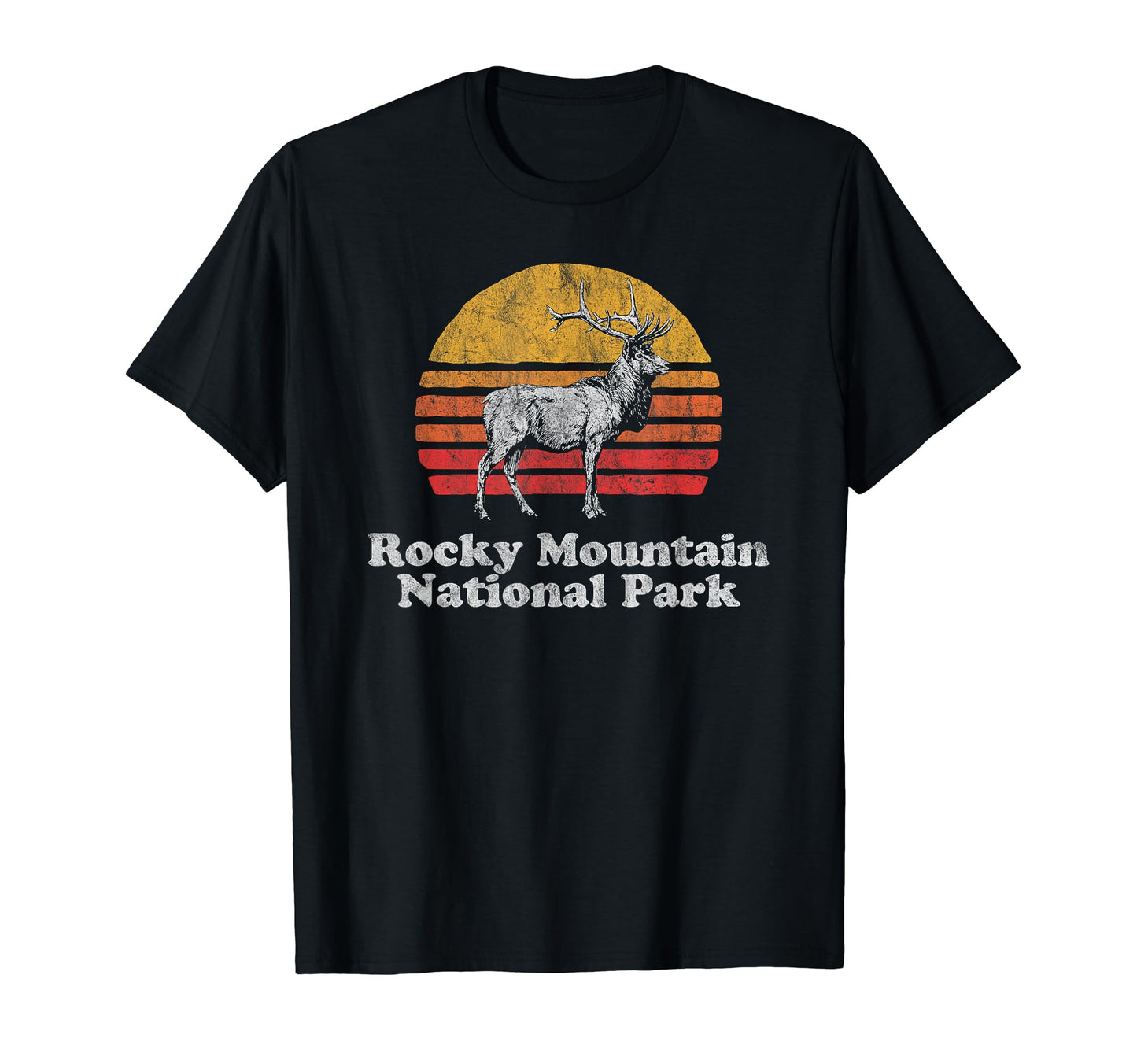 Rocky Mountain National Park Elk T-Shirt - Novelty Apparel Unisex - T-Shirt, Sweatshirt, Hoodie