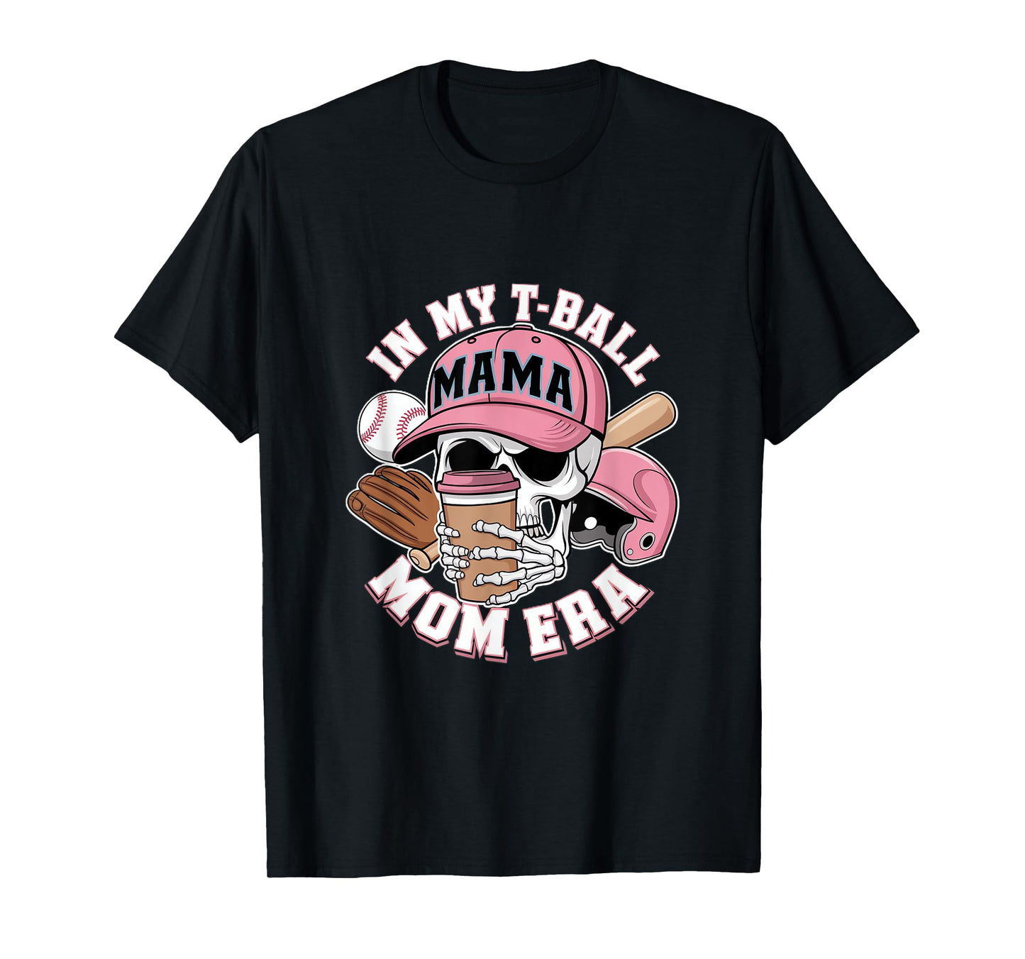 My Ball Mama Mom Era Skull Cap T-Shirt - Streetwear Style Unisex - T-Shirt, Sweatshirt, Hoodie