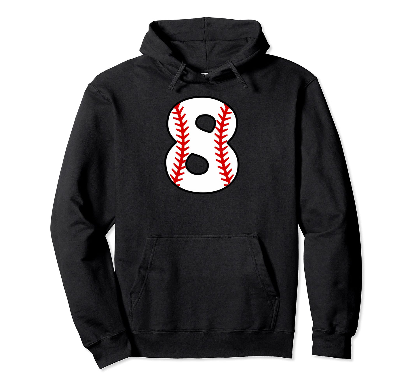 Eight Birthday 8Th Baseball Number 8 Born Hoodie - Streetwear Style Unisex - T-Shirt, Sweatshirt, Hoodie