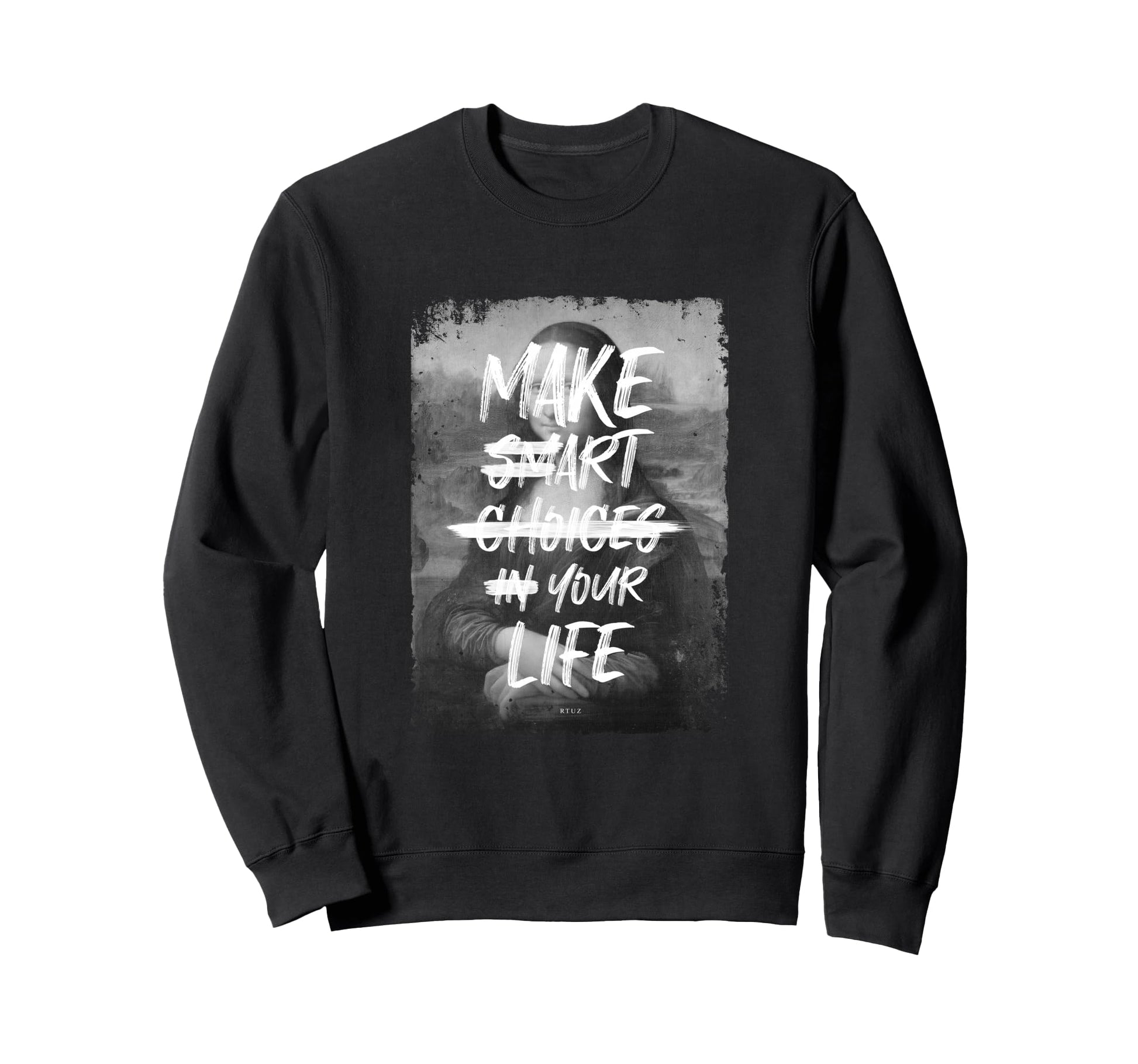 Mona Lisa Aesthetic Y2K Streetwear Sweatshirt - Graphic Print Men Women - T-Shirt, Sweatshirt, Hoodie
