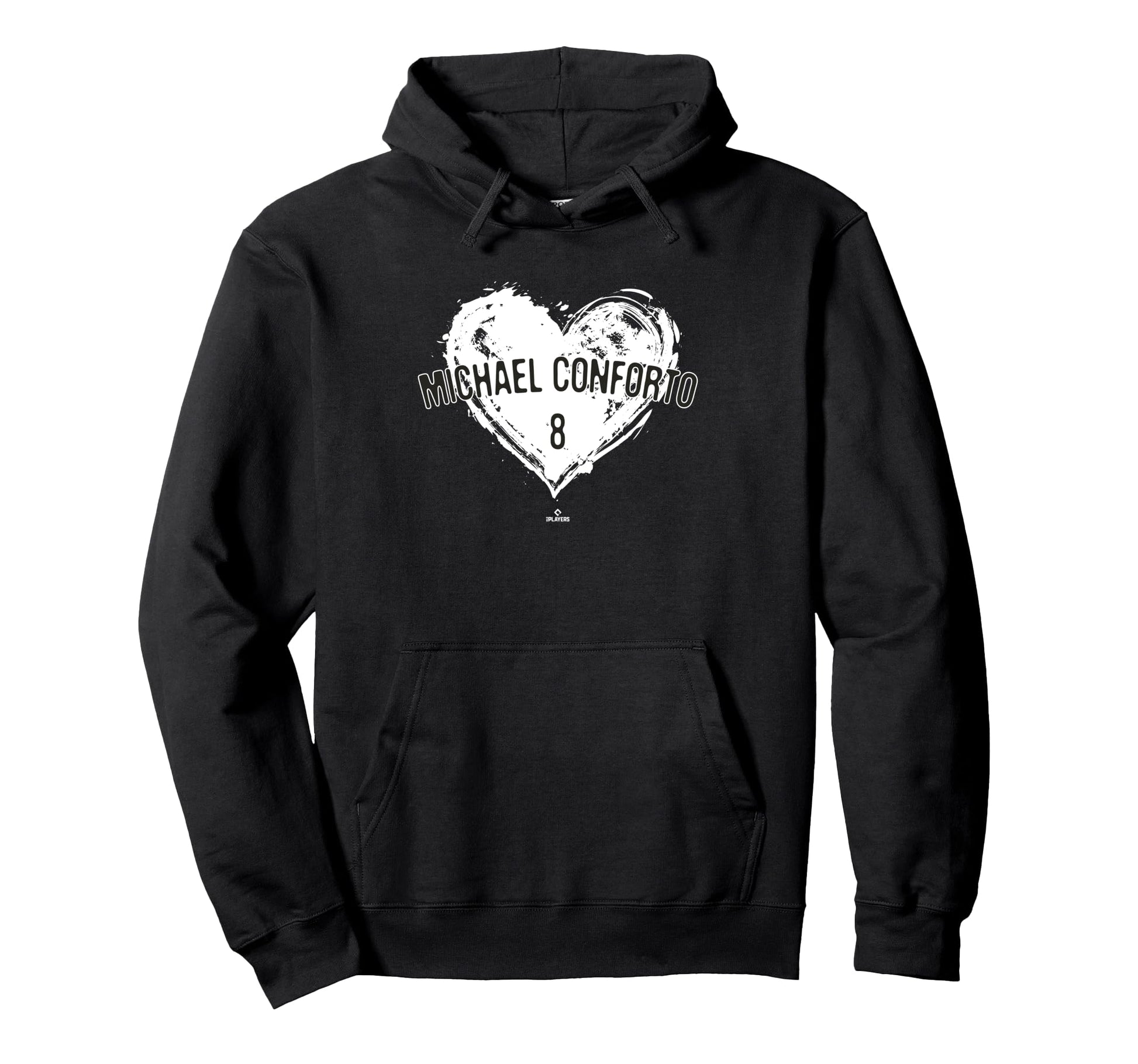 Distressed Heart Michael Conforto Hoodie - Casual Everyday Wear for Adults - T-Shirt, Sweatshirt, Hoodie