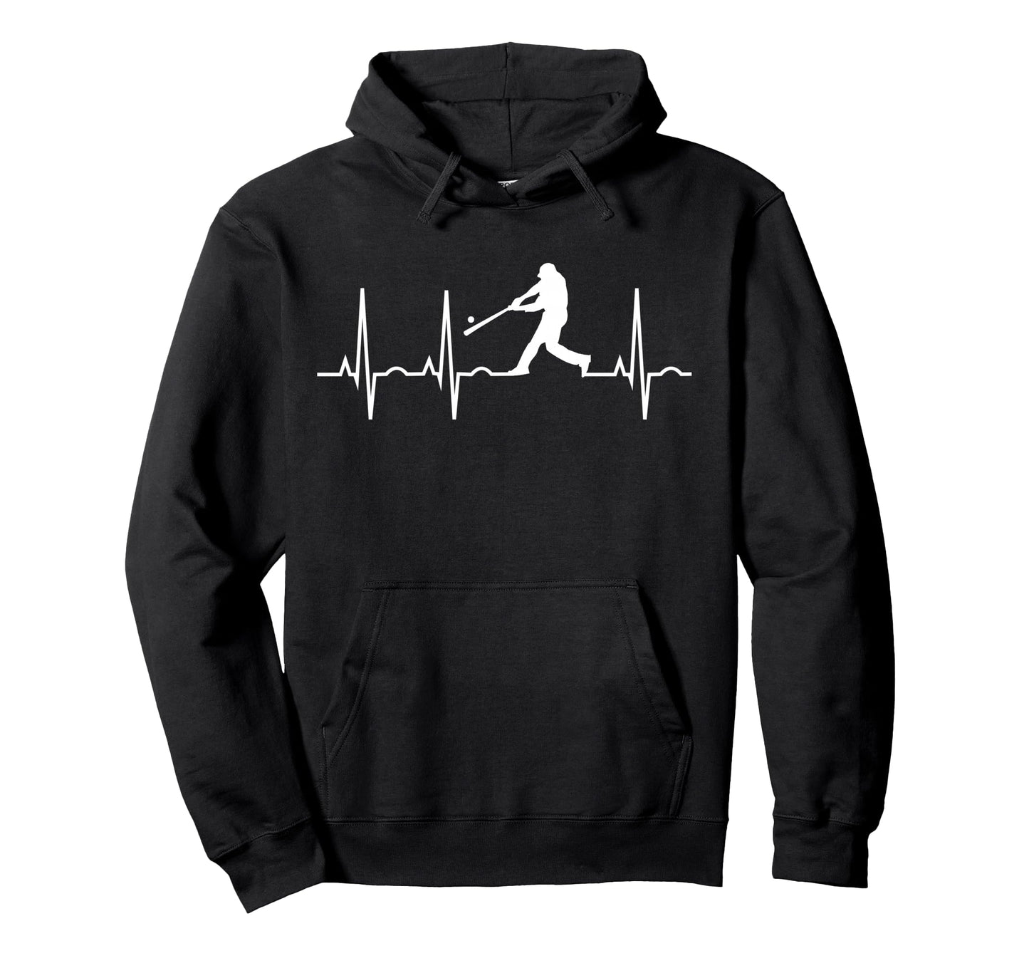 Baseball Baseball Player Heartbeat Sweatshirt - Custom Art Print Unisex - T-Shirt, Sweatshirt, Hoodie