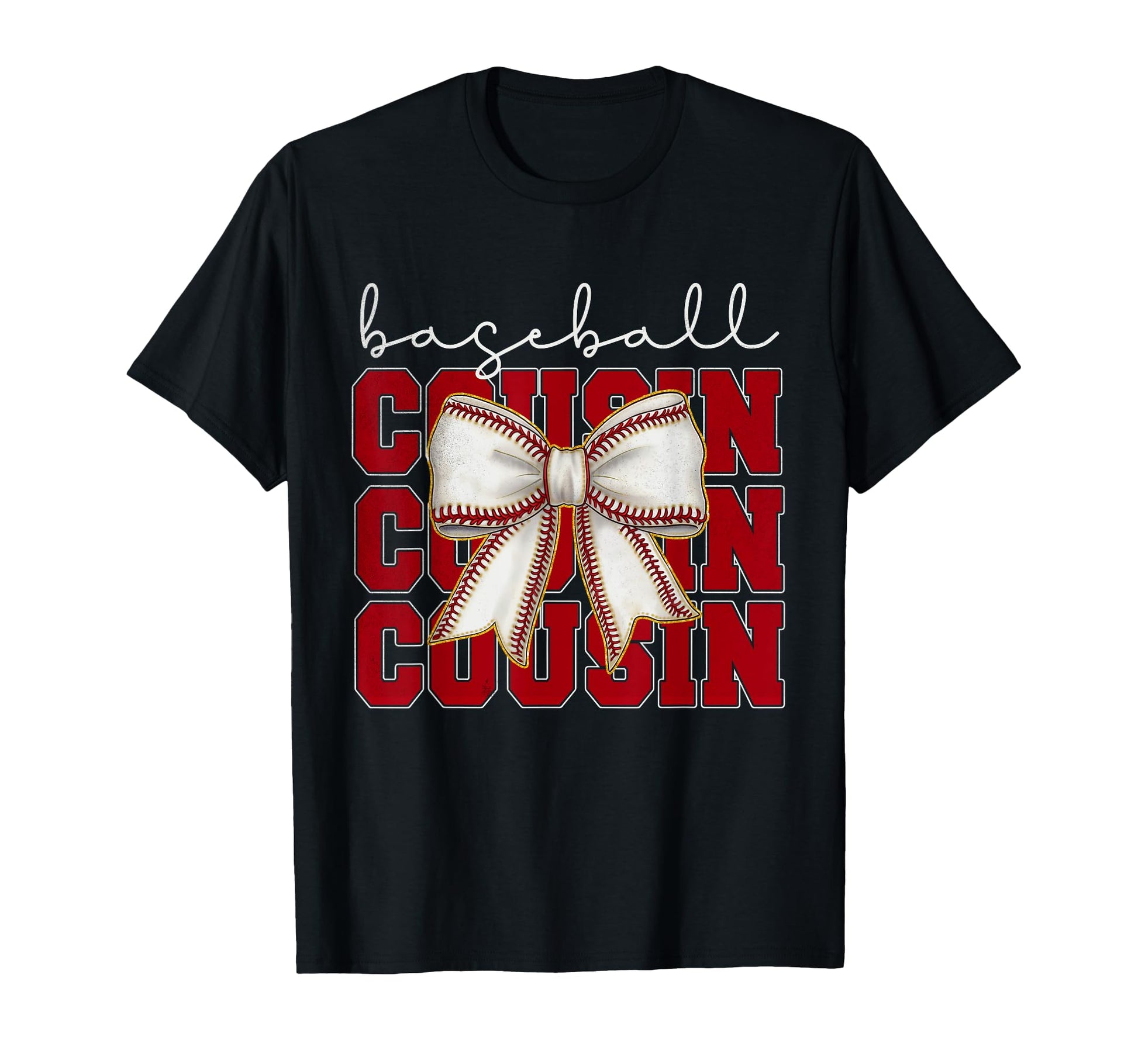 Baseball Cousin Coquette Bow Sport T-Shirt - Aesthetic Graphic Men Women - T-Shirt, Sweatshirt, Hoodie