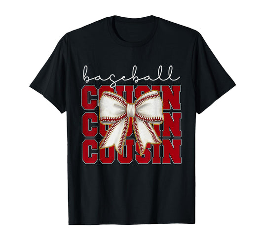 Baseball Cousin Coquette Bow Sport T-Shirt - Aesthetic Graphic Men Women - T-Shirt, Sweatshirt, Hoodie