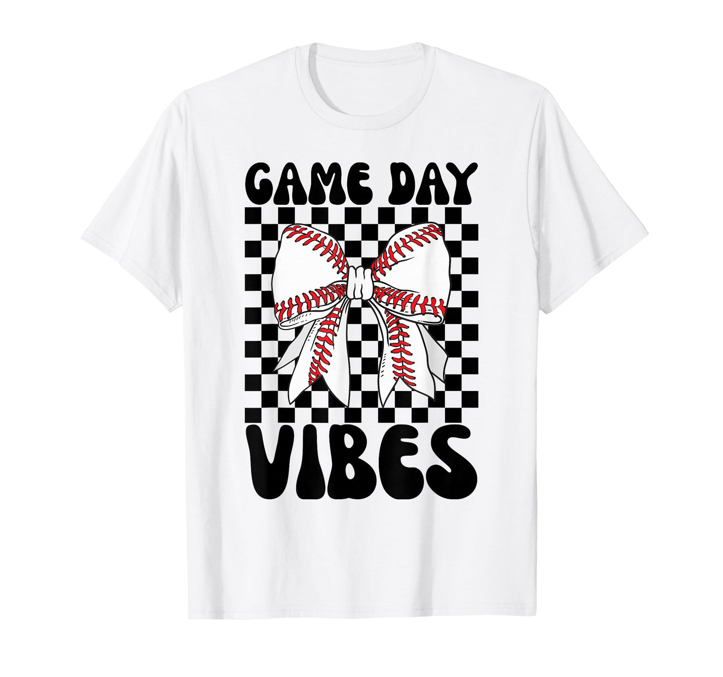 Game Day Vibes Coquette Bow Baseball T-Shirt - Trendy Graphic Men Women - T-Shirt, Sweatshirt, Hoodie
