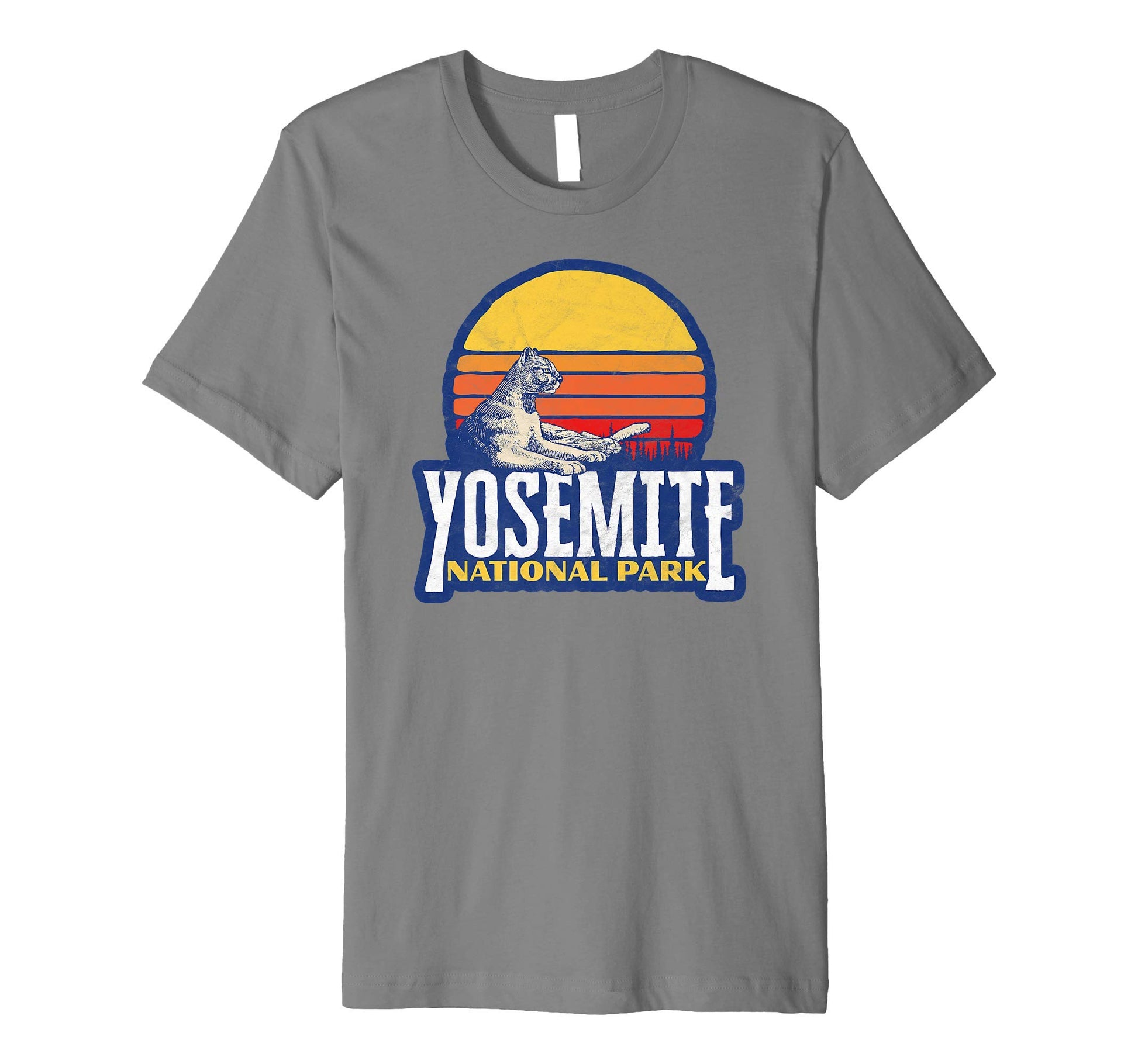 Yosemite National Park Mountain Lion T-Shirt - Novelty Apparel for Adults - T-Shirt, Sweatshirt, Hoodie
