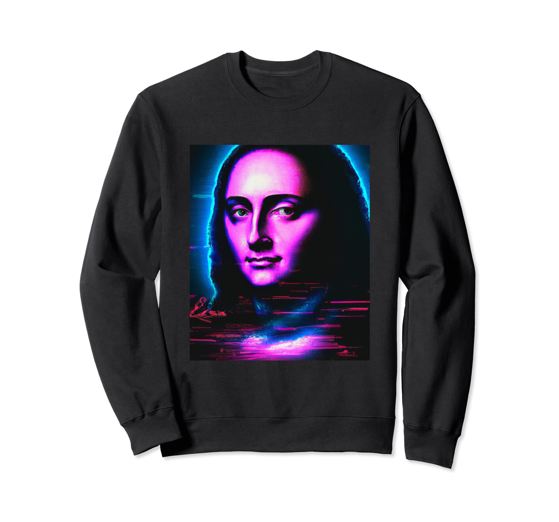 Vaporwave Aesthetic Portrait Sweatshirt - Unique Graphic Men Women - T-Shirt, Sweatshirt, Hoodie