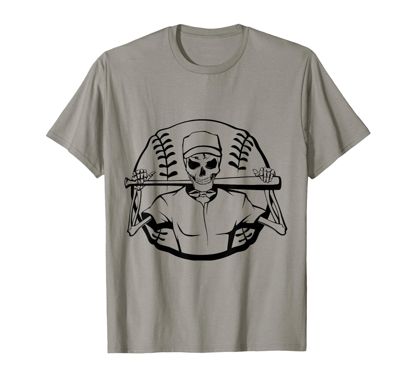 Baseball Bat Drop Lumber Skull T-Shirt - Minimalist Print Unisex - T-Shirt, Sweatshirt, Hoodie