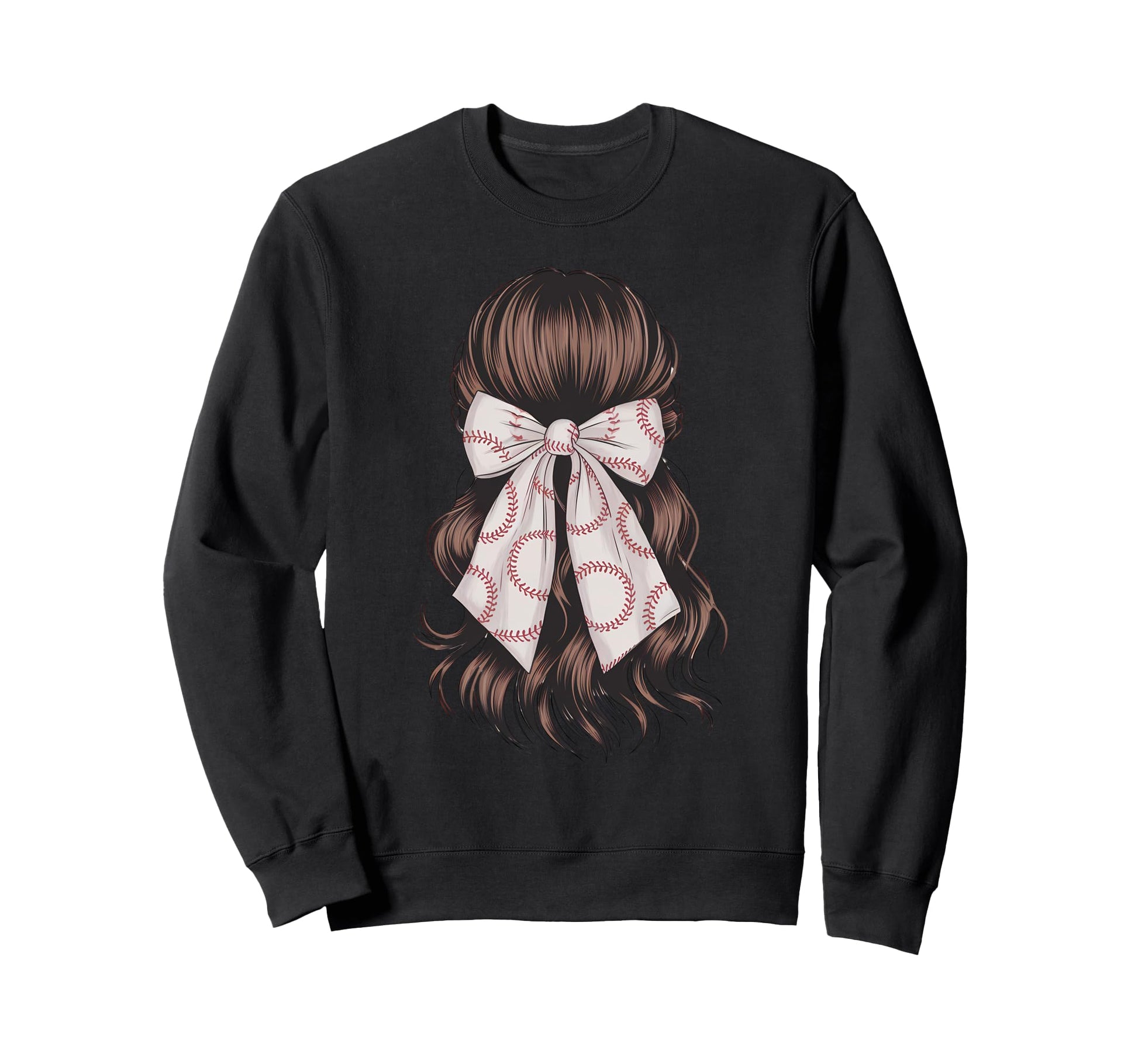 Baseball Coquette Bow Baseball Player Sweatshirt - Trendy Graphic Unisex - T-Shirt, Sweatshirt, Hoodie