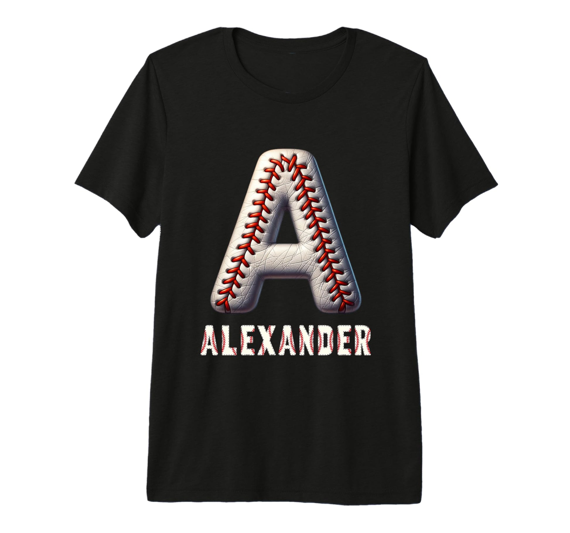 Baseball Home Run Ali Initial Letter T-Shirt - Trendy Graphic Men Women - T-Shirt, Sweatshirt, Hoodie