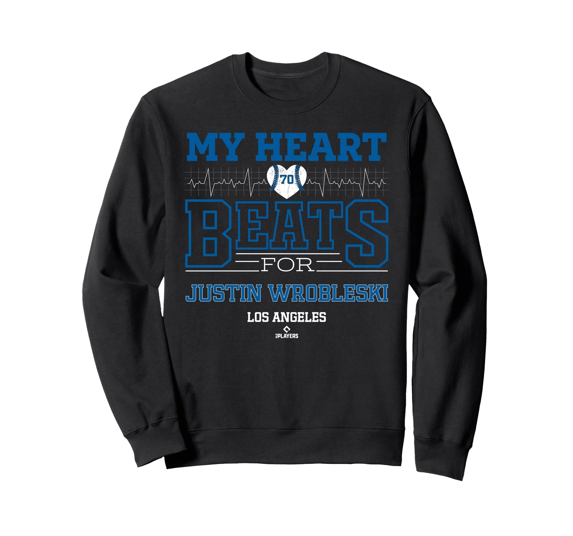My Heart Beats Justin Wrobleski Los Sweatshirt - Novelty Apparel Unisex - T-Shirt, Sweatshirt, Hoodie