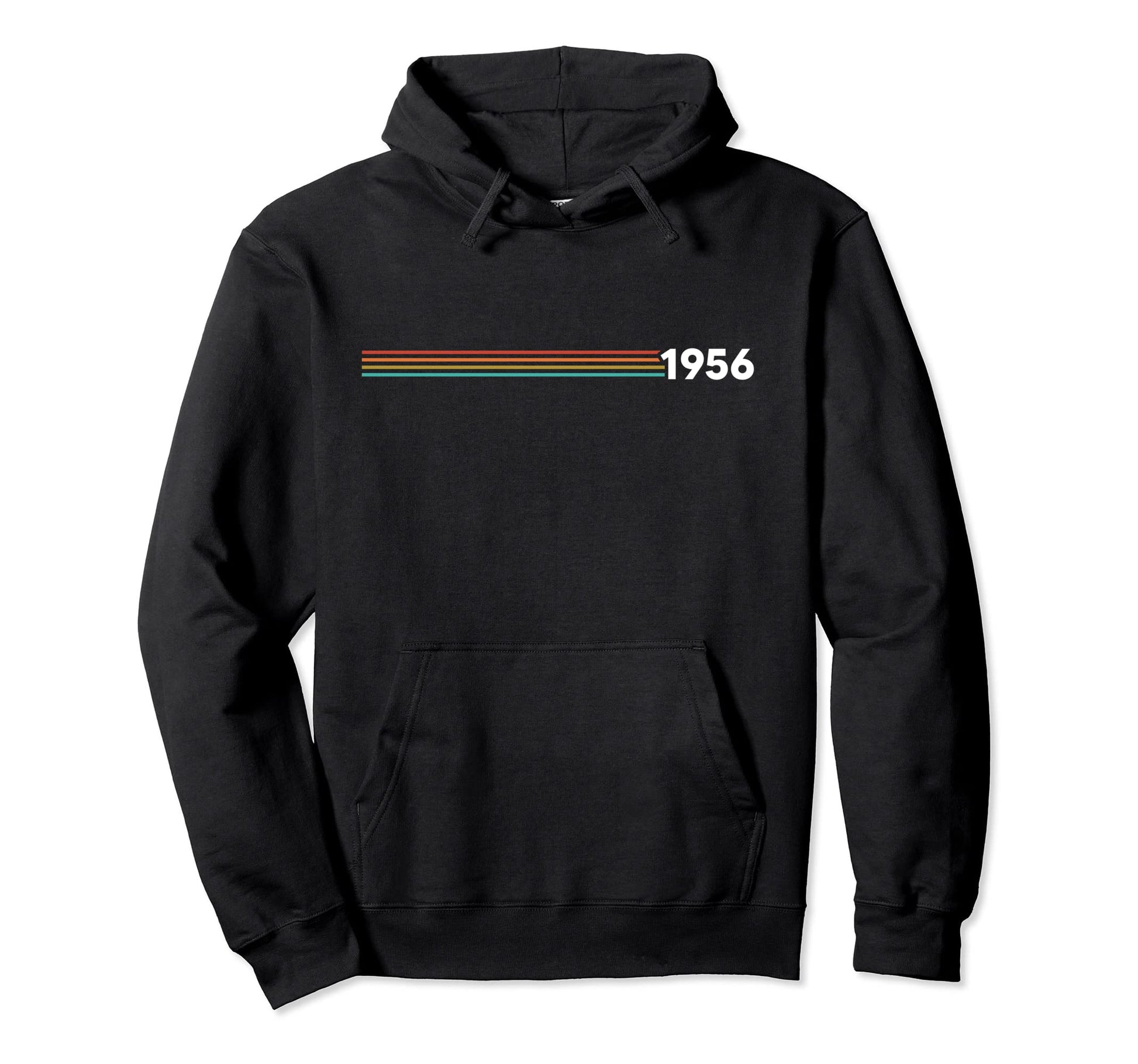 1956 Years Stripe 50S Birthday Hoodie - Minimalist Print Men Women - T-Shirt, Sweatshirt, Hoodie