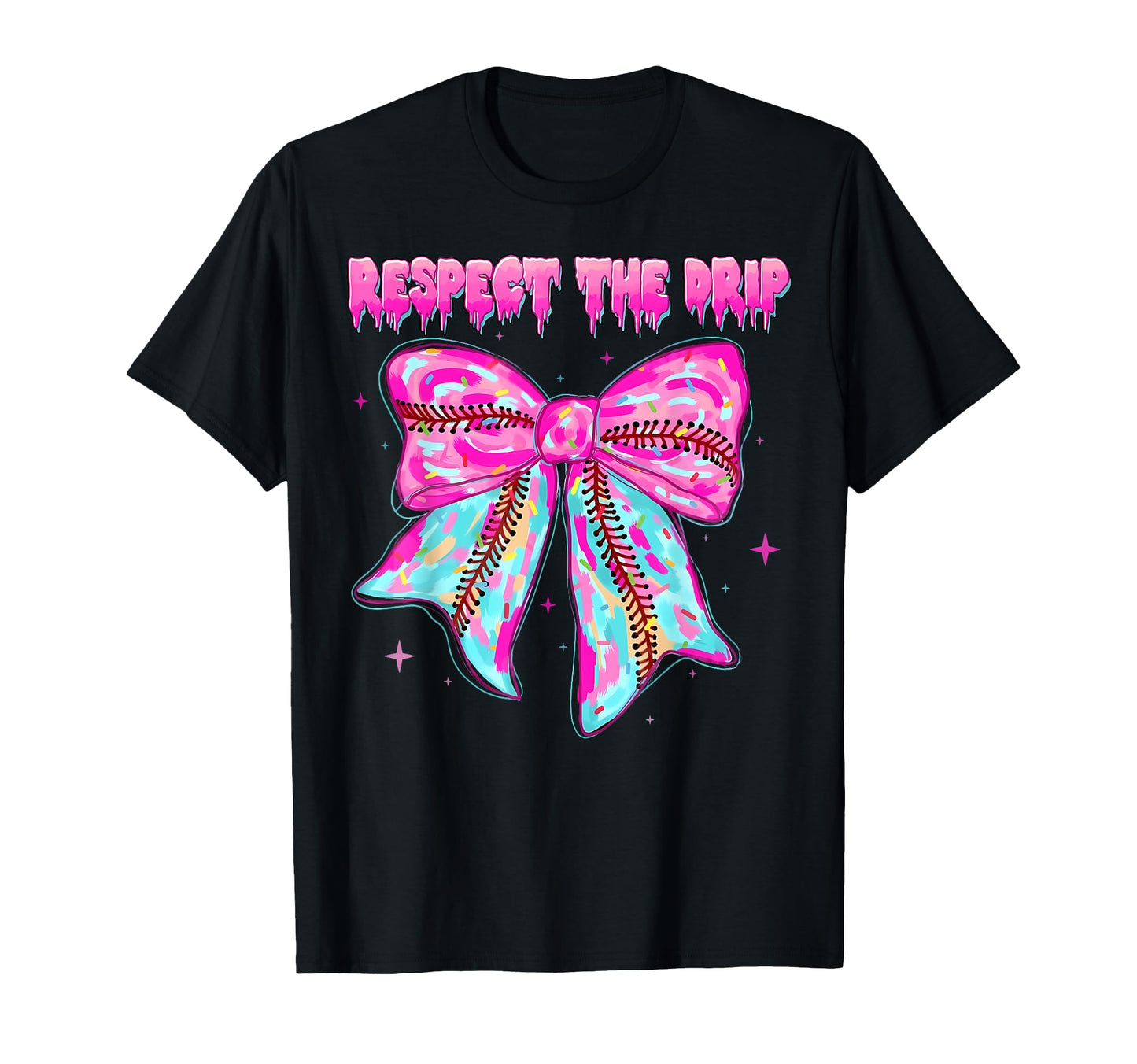 Respect Drip Coquette Baseball T-Shirt - Fun Novelty Design for Adults - T-Shirt, Sweatshirt, Hoodie