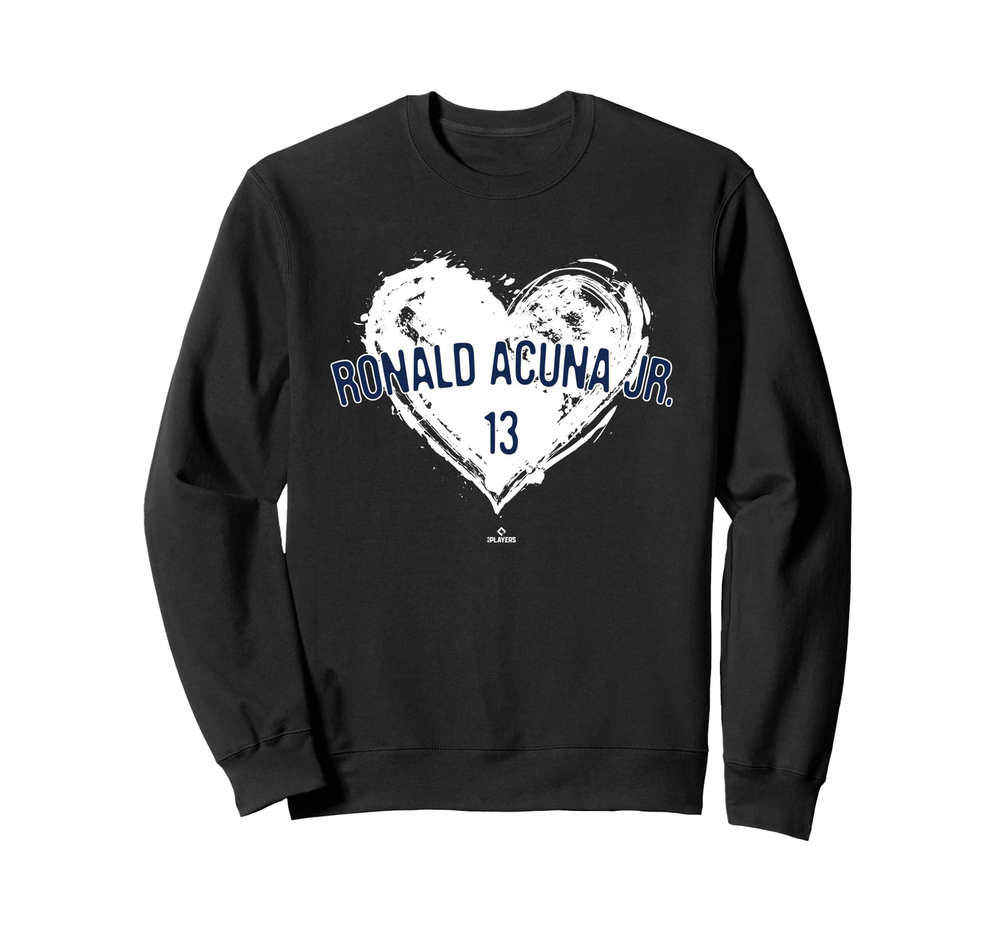 Distressed Heart Ronald Acu Jr Sweatshirt - Minimalist Print Unisex - T-Shirt, Sweatshirt, Hoodie