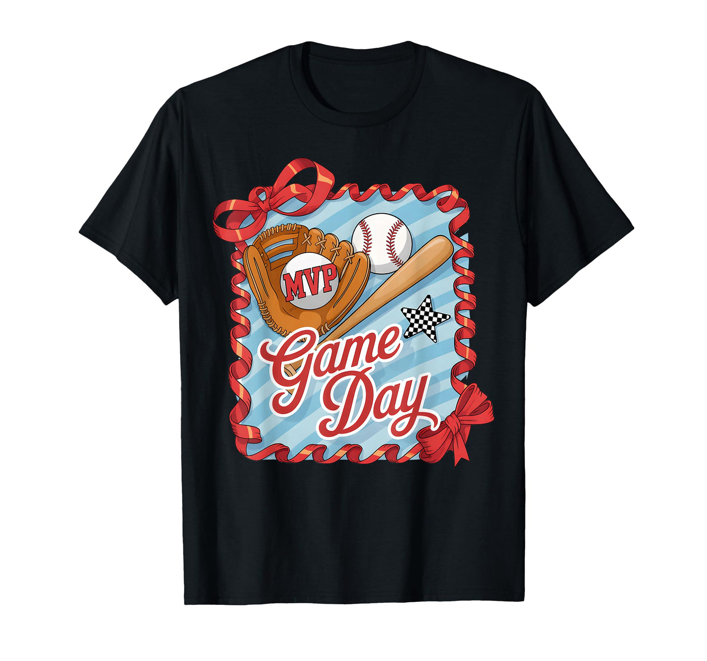 Game Day Coquette Baseball Preppy T-Shirt - Aesthetic Graphic for Adults - T-Shirt, Sweatshirt, Hoodie