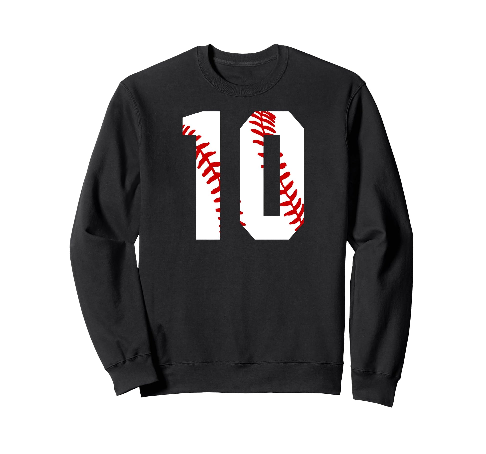 10 Baseball Baseball Player Sweatshirt - Streetwear Style for Adults - T-Shirt, Sweatshirt, Hoodie