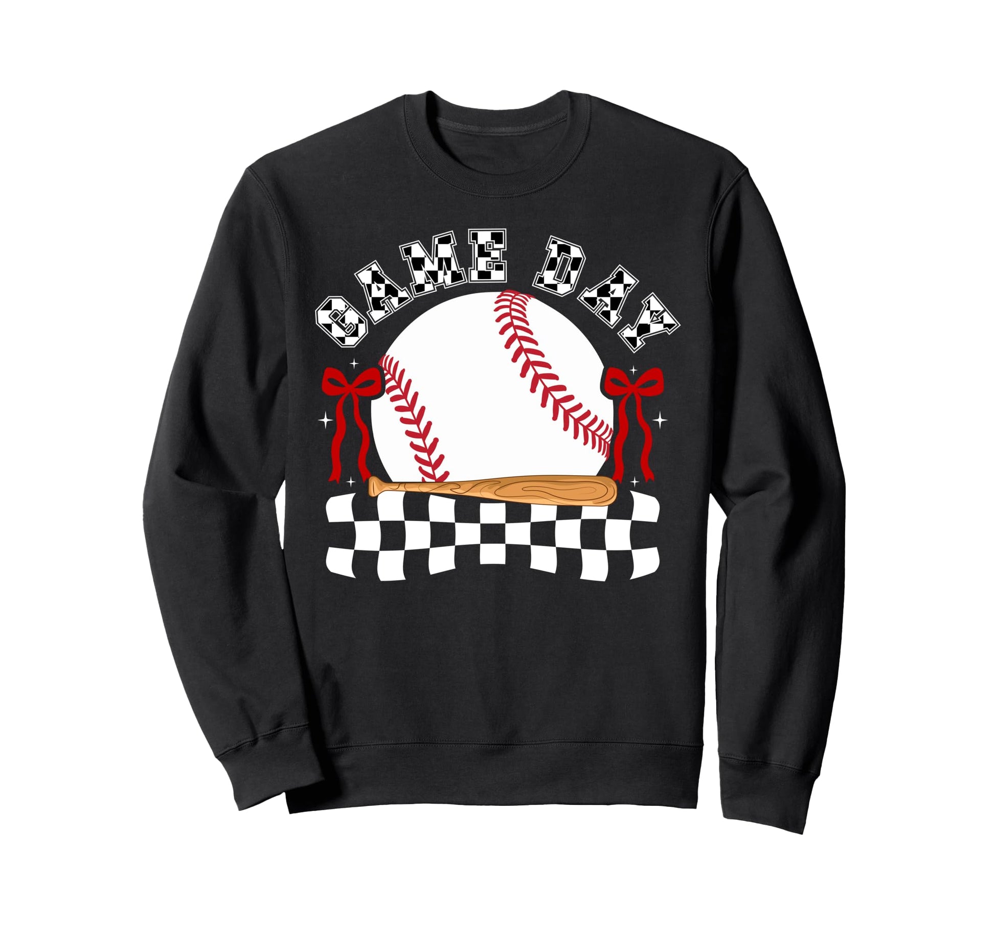 Baseball Game Day Coquette Game Day Sweatshirt - Graphic Print Men Women - T-Shirt, Sweatshirt, Hoodie