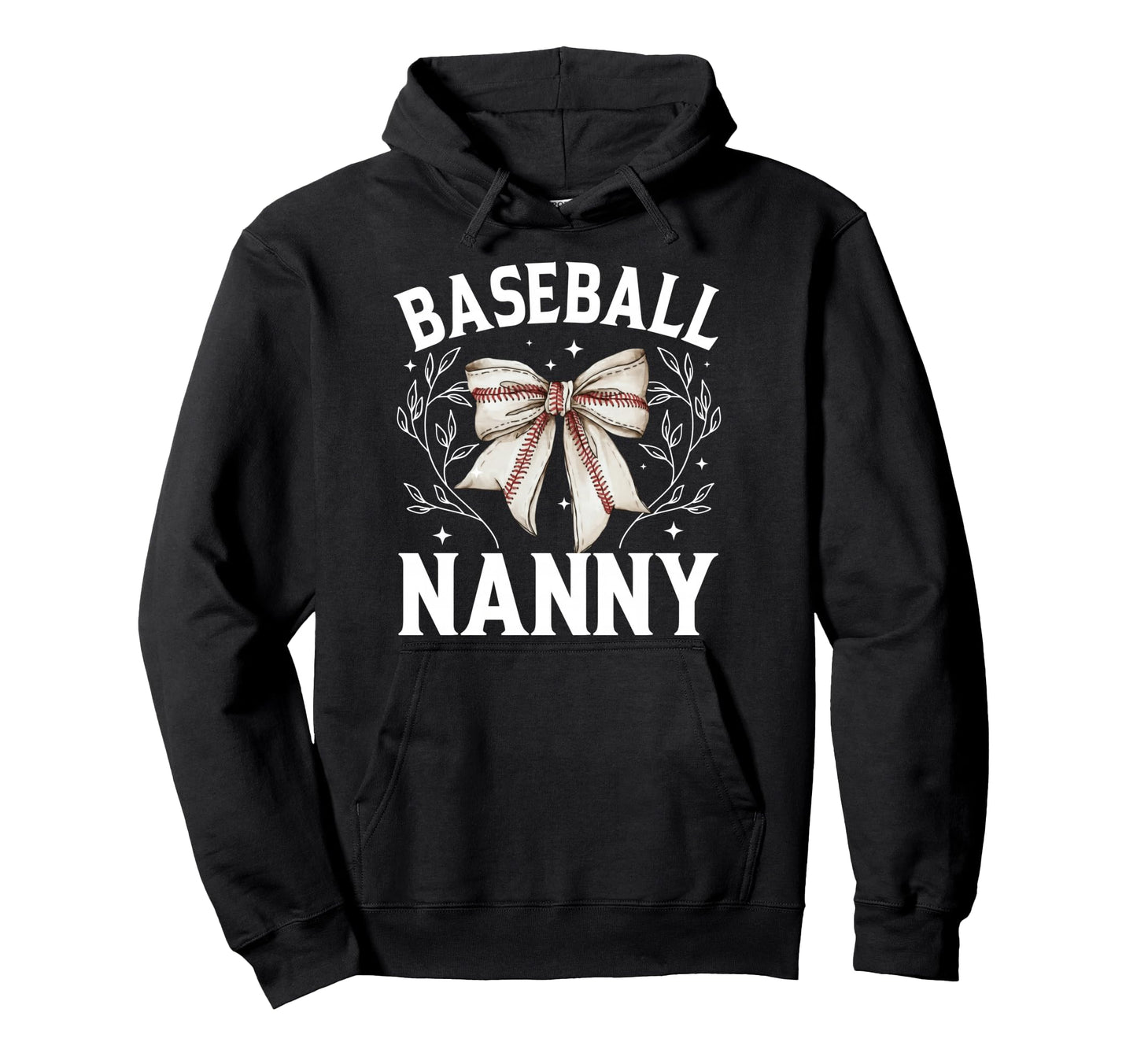 Baseball Nanny Baseball Coquette Hoodie - Casual Everyday Wear Men Women - T-Shirt, Sweatshirt, Hoodie