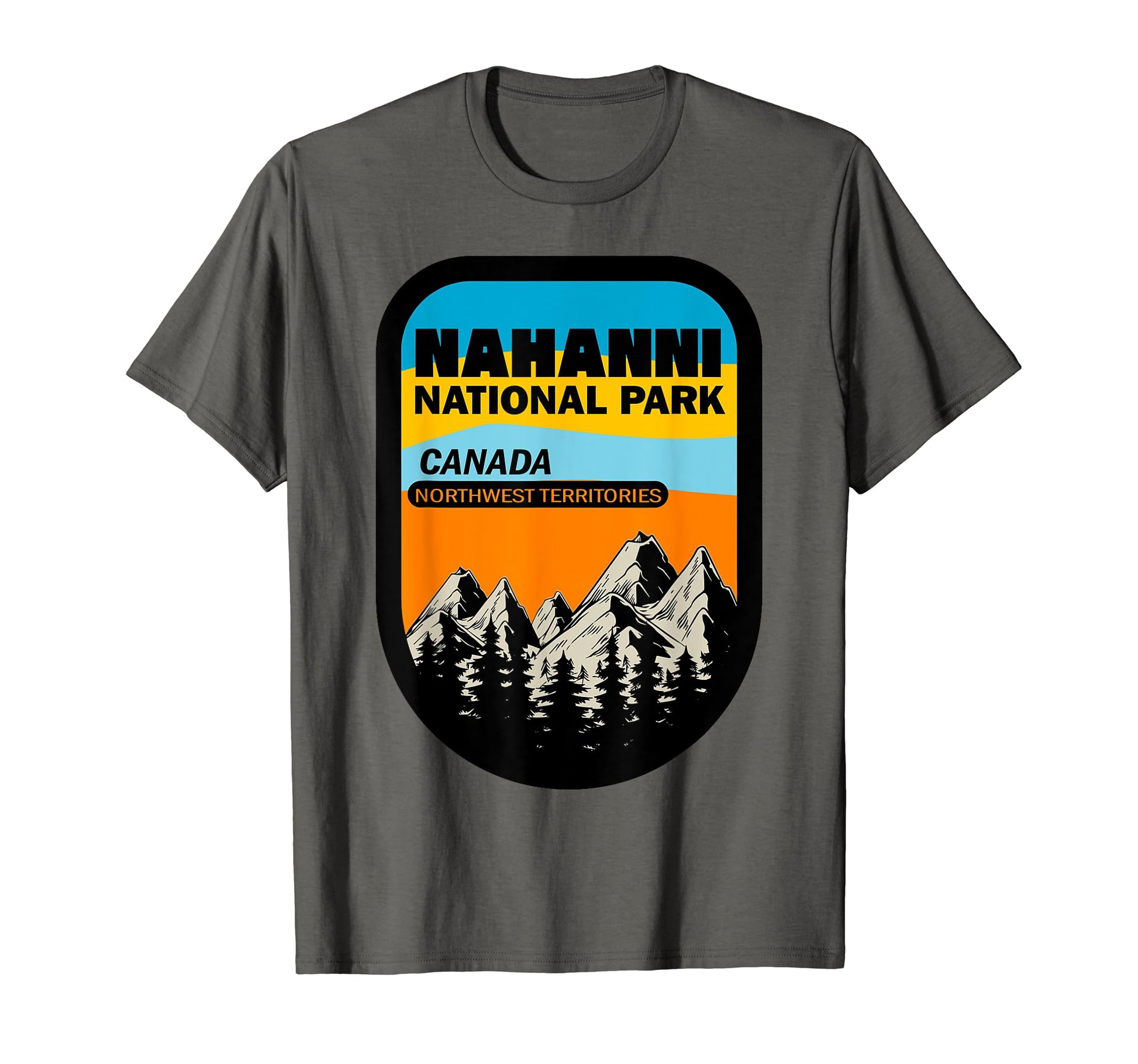 Nahanni National Canada Park Badge T-Shirt - Unique Graphic for Adults - T-Shirt, Sweatshirt, Hoodie
