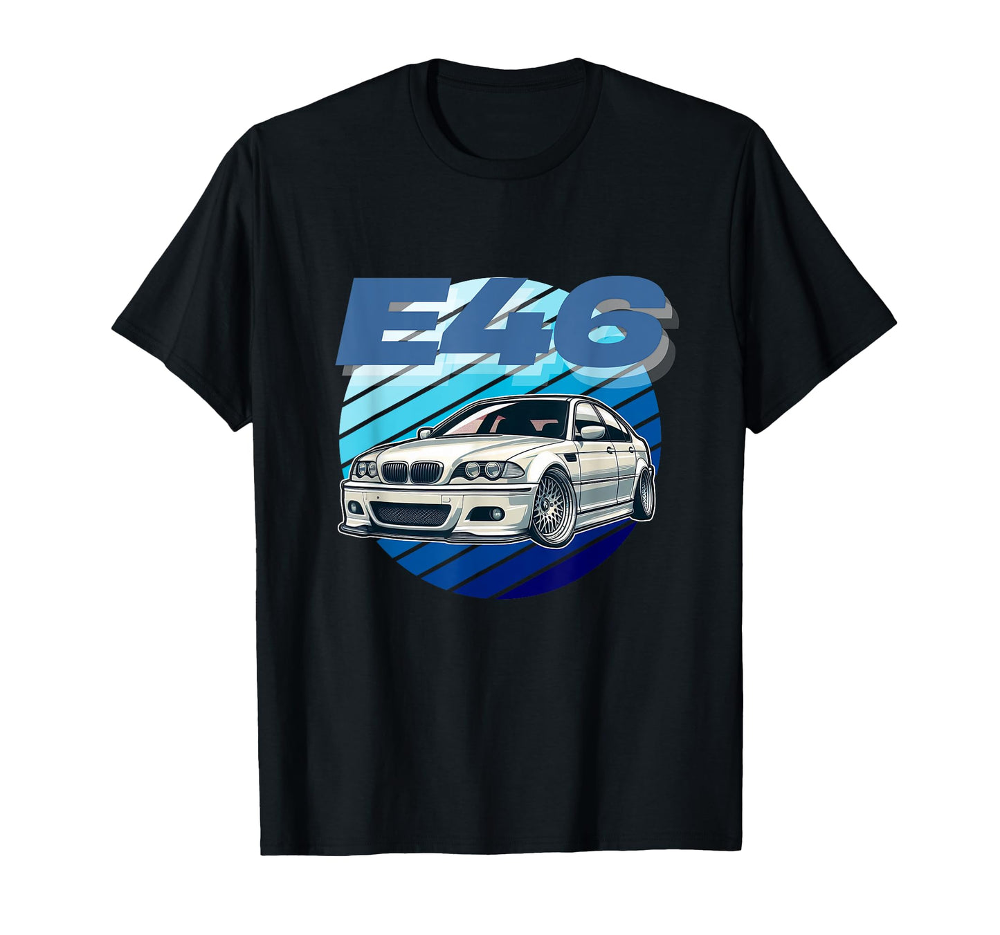 Old German Cars E46 Drifting Tuning T-Shirt - Fun Novelty Design Unisex - T-Shirt, Sweatshirt, Hoodie