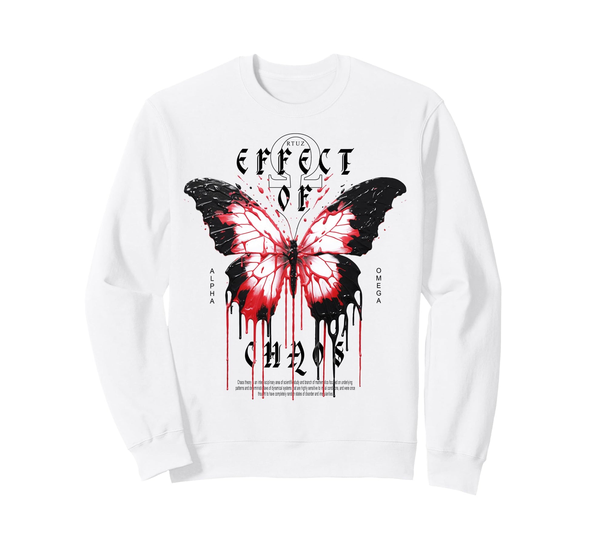 Y2K Streetwear Butterfly Sweatshirt - Unique Graphic Men Women - T-Shirt, Sweatshirt, Hoodie