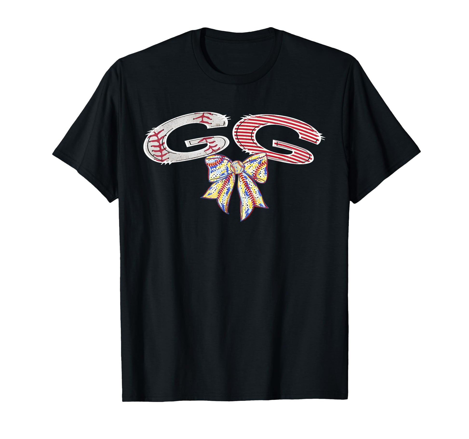 Baseball Gg Coquette Bow Game Day T-Shirt - Minimalist Print for Adults - T-Shirt, Sweatshirt, Hoodie