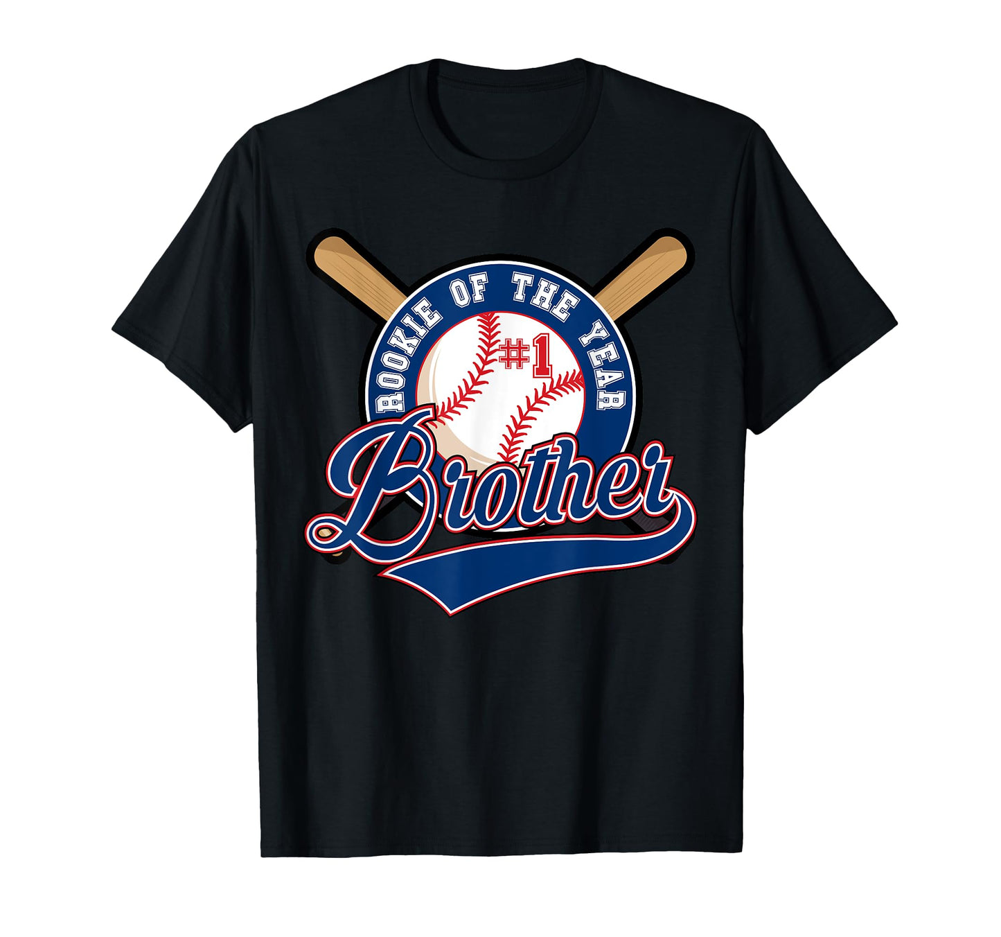 Brother Rookie 1St Birthday Baseball T-Shirt - Minimalist Print Men Women - T-Shirt, Sweatshirt, Hoodie