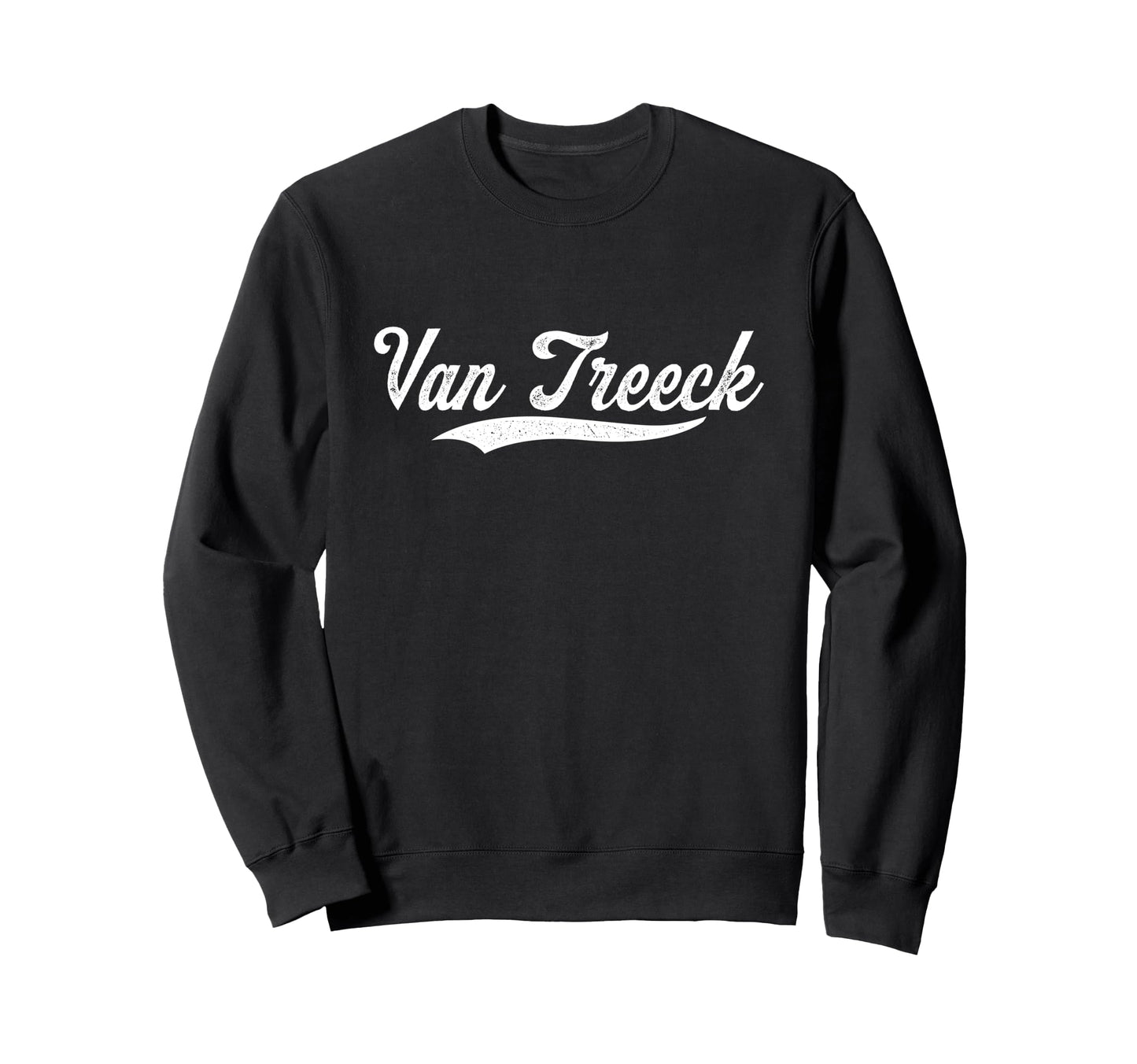 Distressed Script Logan Van Treeck Sweatshirt - Trendy Graphic Unisex - T-Shirt, Sweatshirt, Hoodie