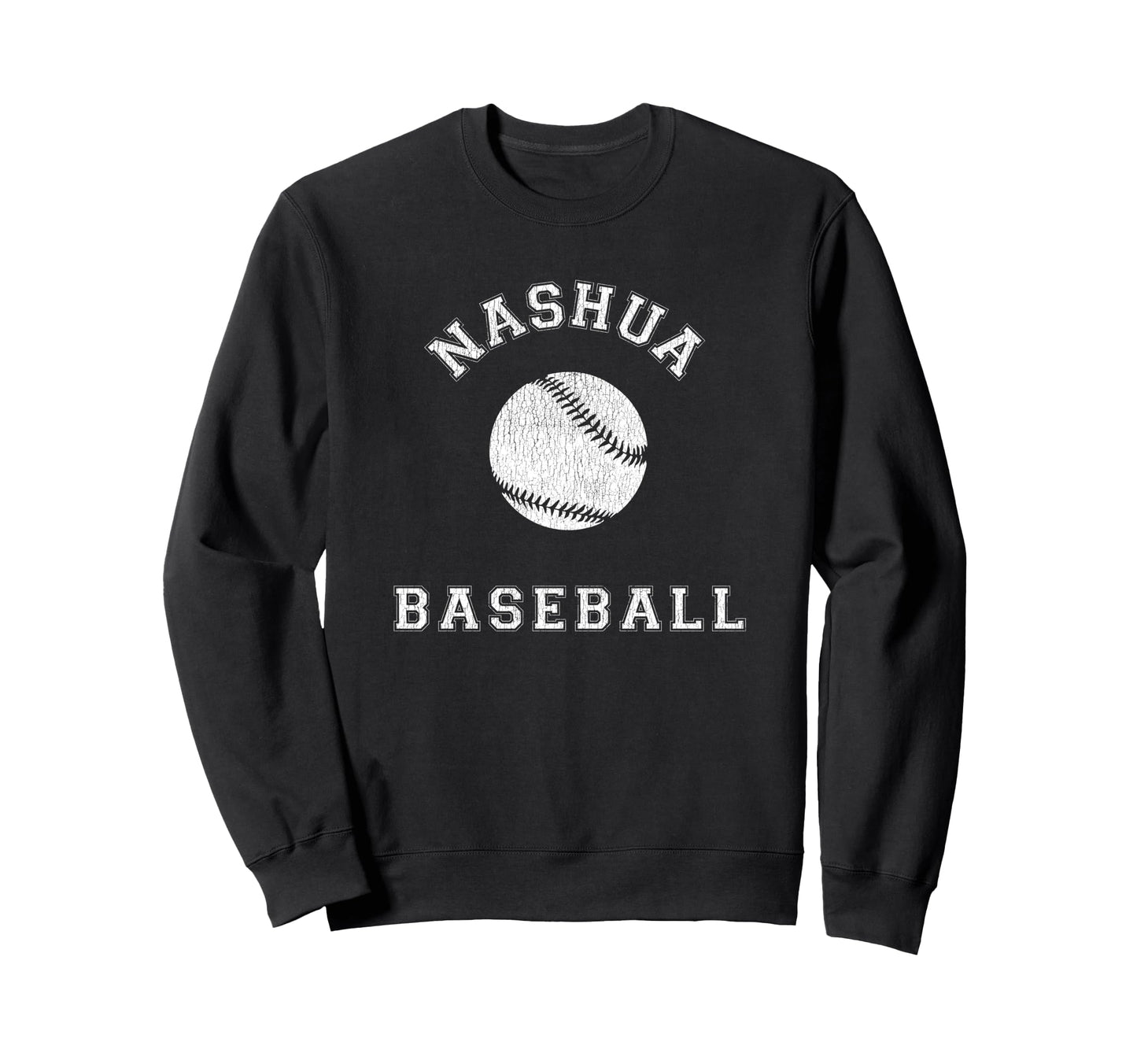 Nashua Baseball Distressed Sweatshirt - Unique Graphic for Adults - T-Shirt, Sweatshirt, Hoodie